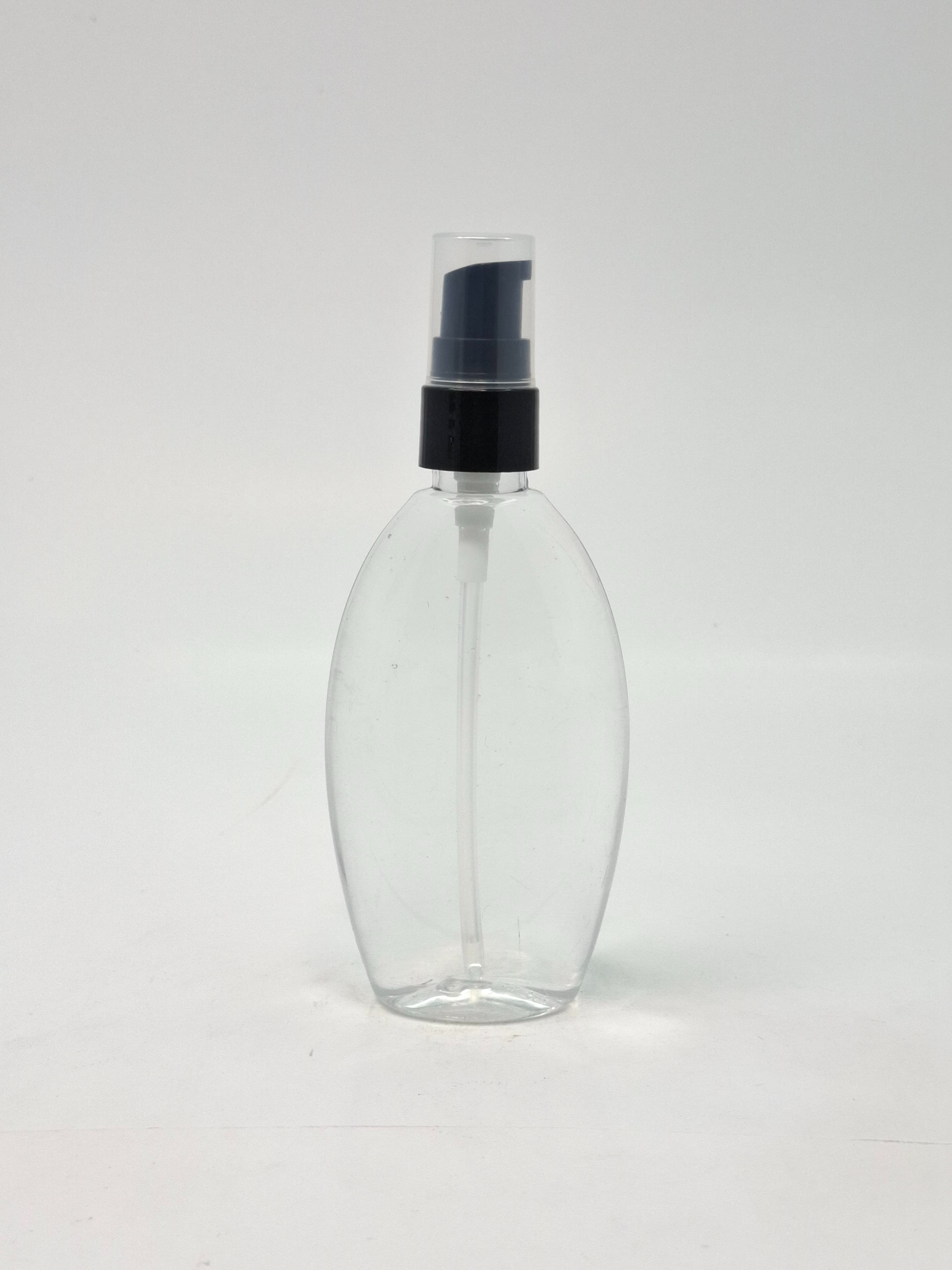 Main image of 100ml Body Lotion Bottle Clear - Black pump