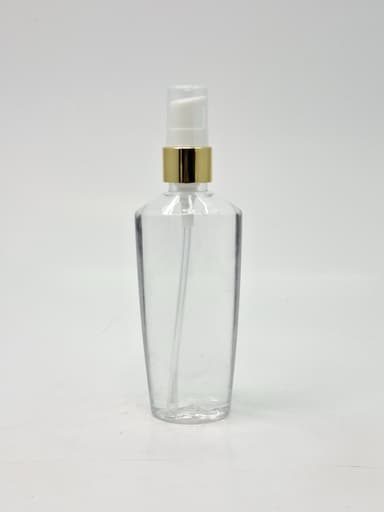 100ml Dr Rashel Bottle Clear-Gold Pump