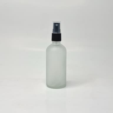 100ml Frosted Glass Bottle - Black Spray