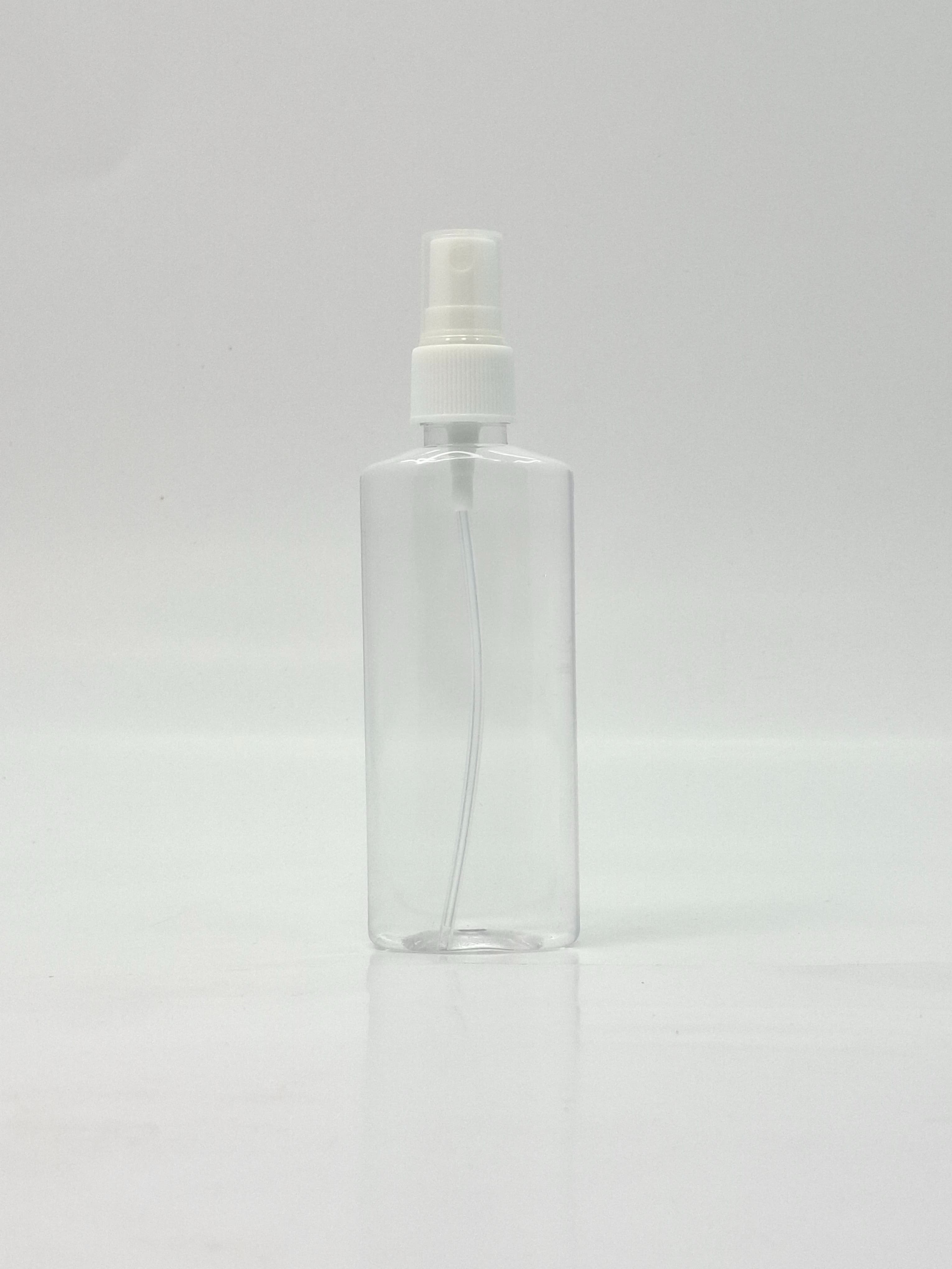 Main image of 100ml Ovel Bottle Clear - White Spray