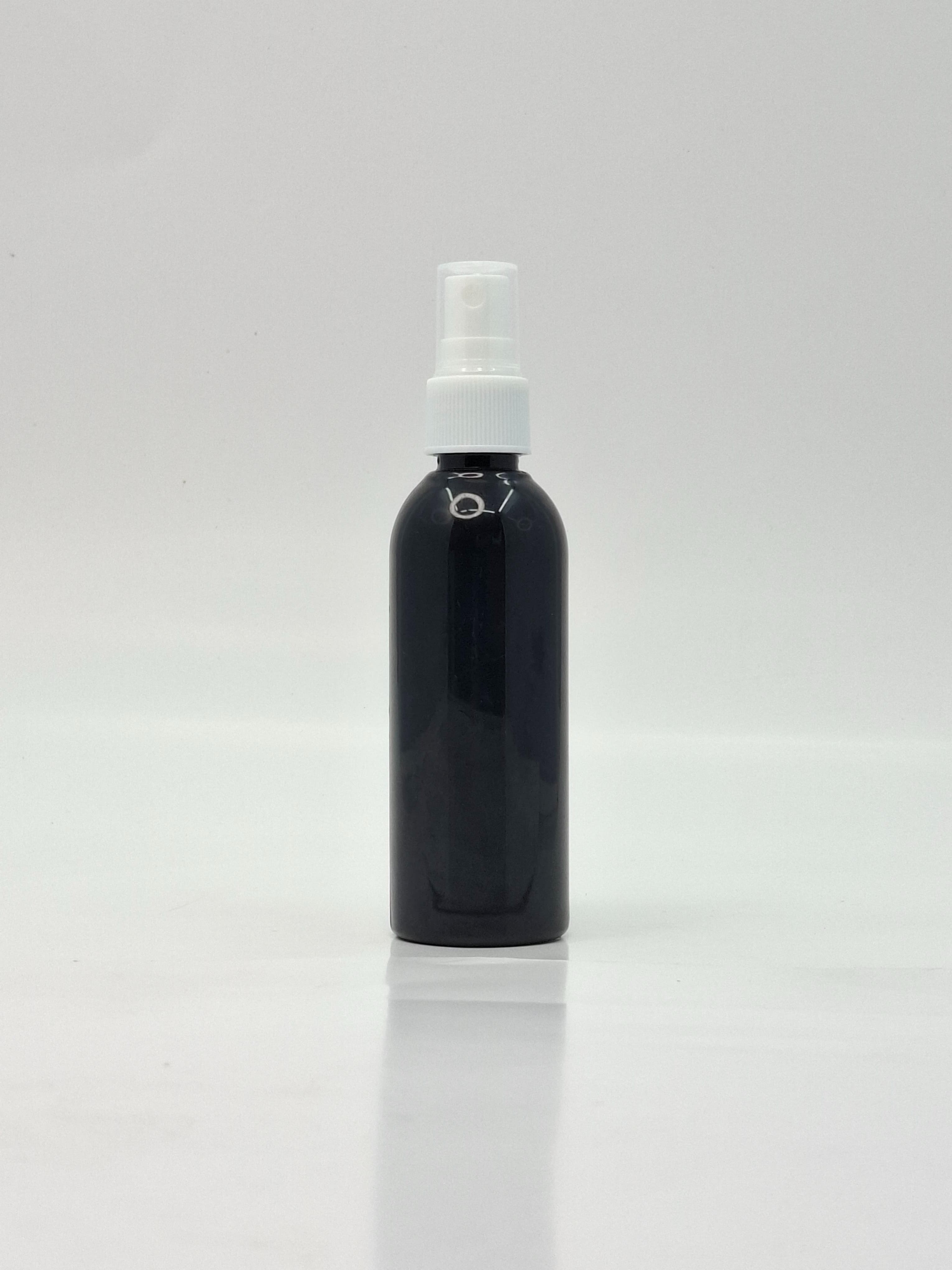 Main image of 100ml Round Neck Bottle Black - White Spray