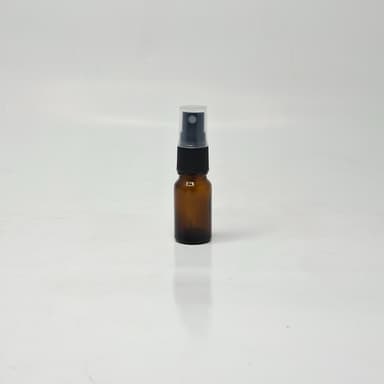 10ml Amber Glass Bottle - Black Spray