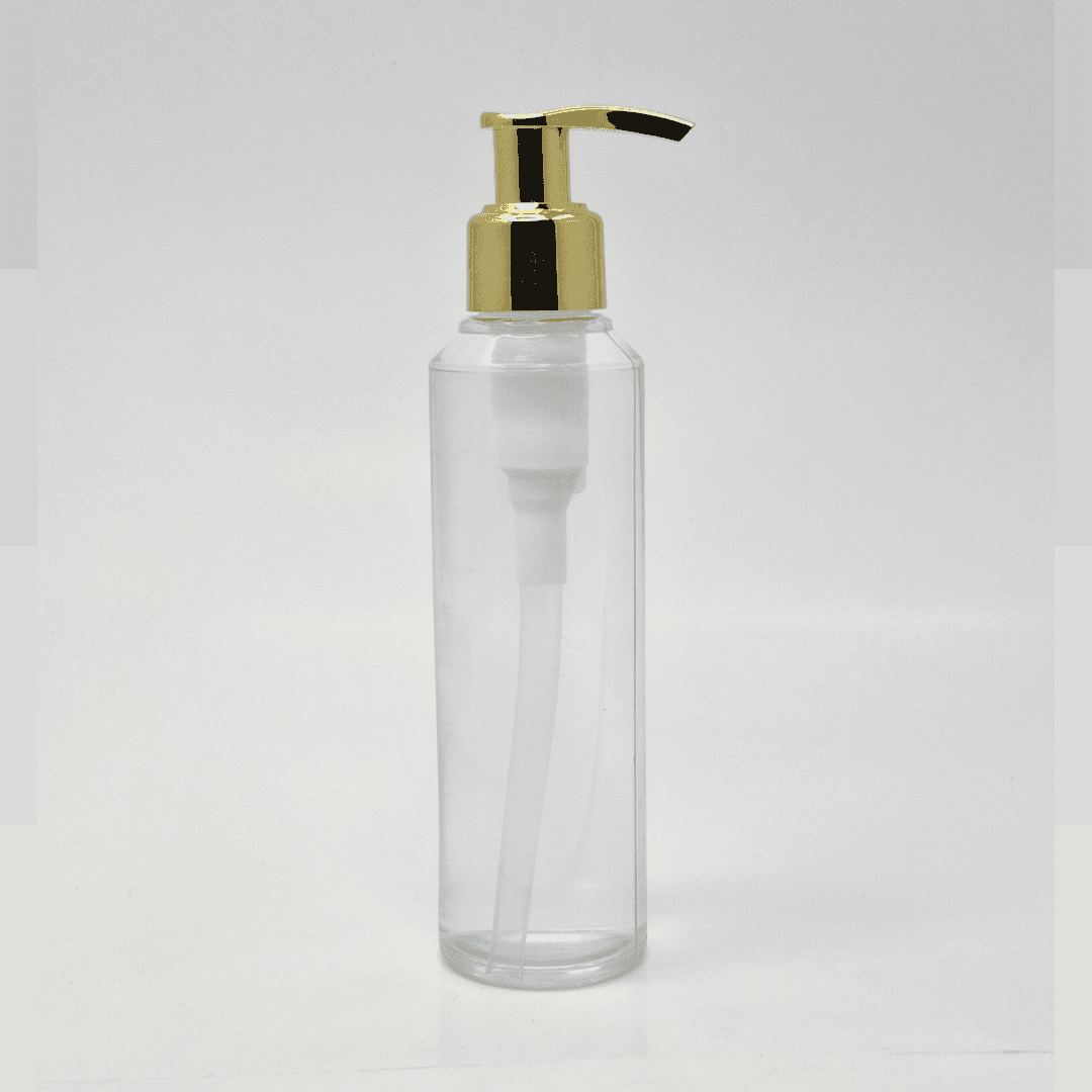 Main image of 150ml Round Bottle - Gold Pump
