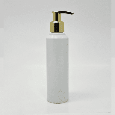 150ml White Bottle - Gold Pump