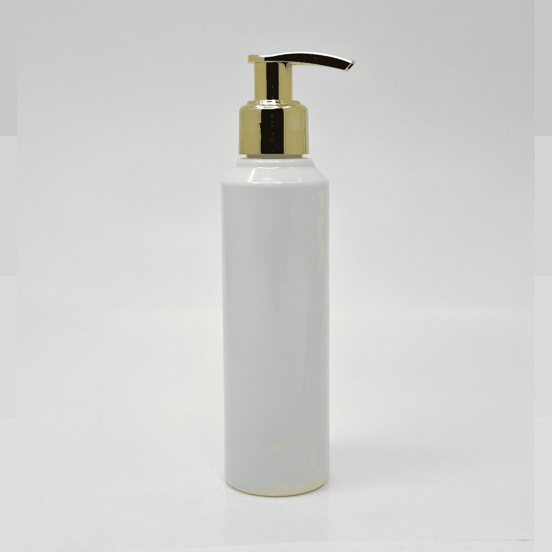Main image of 150ml White Bottle - Gold Pump