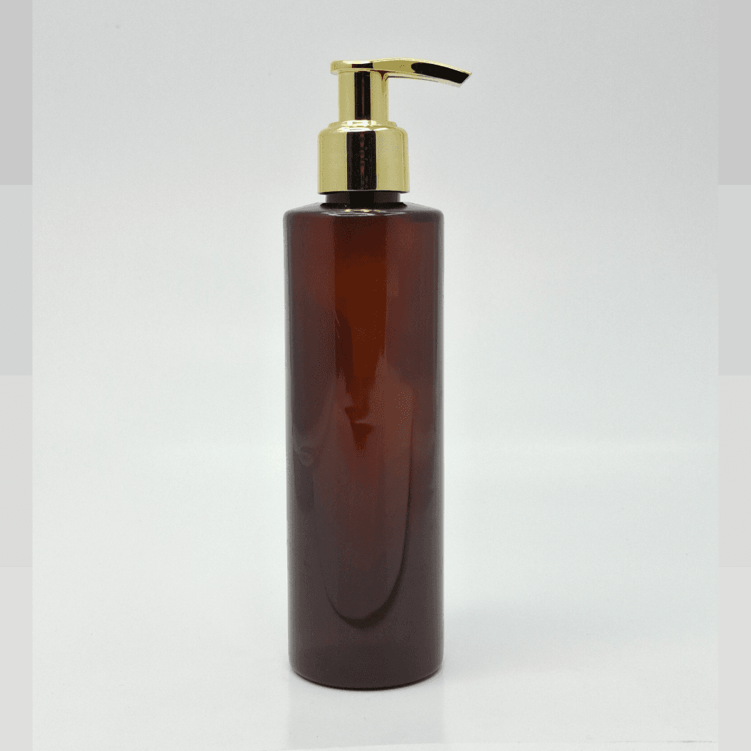 Main image of 200ml Amber Bottle - Gold Pump