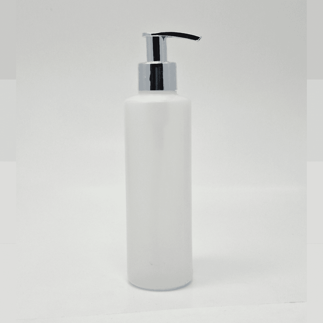 Main image of 200ml Clear HDPE Bottle - Silver Pump
