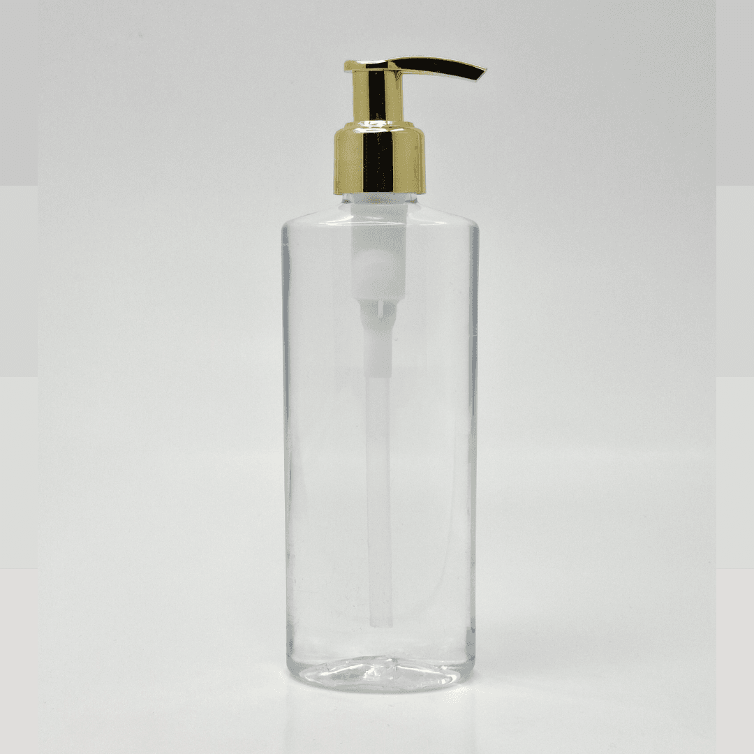 Main image of 200ml Oval Bottle - Gold Pump