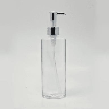 200ml Oval Bottle - Silver Long Pump