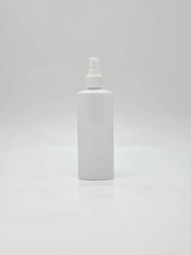 200ml Ovel Bottle White - 24mm White Spray