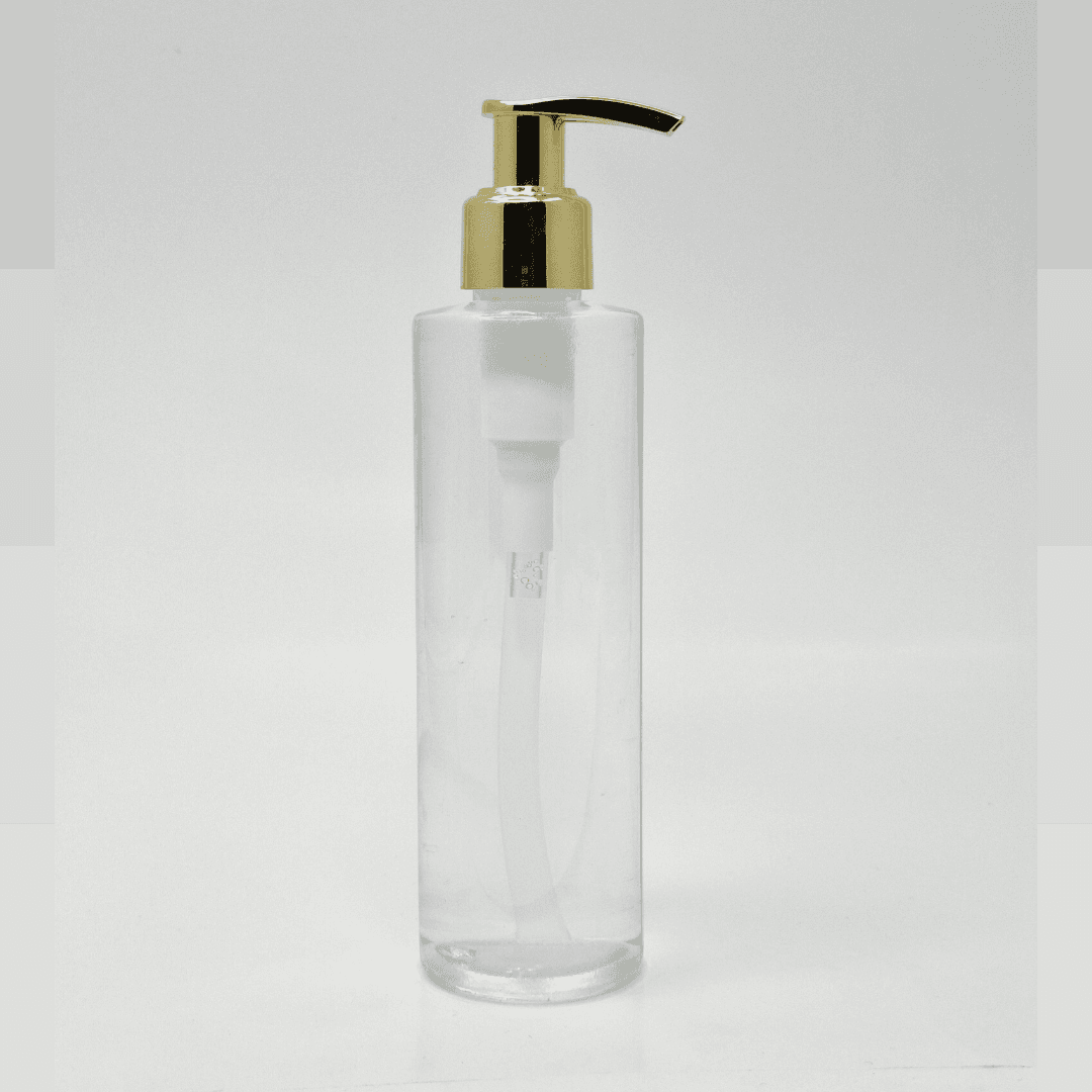 Main image of 200ml Round Bottle - Gold Pump