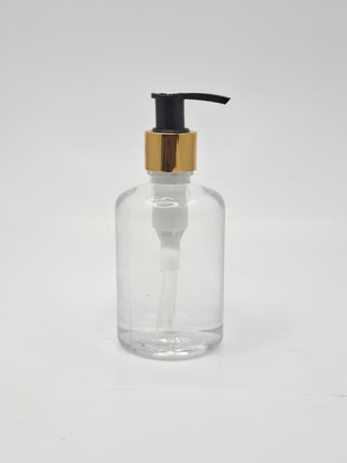 200ml Short Bottle - Gold / Black Pump