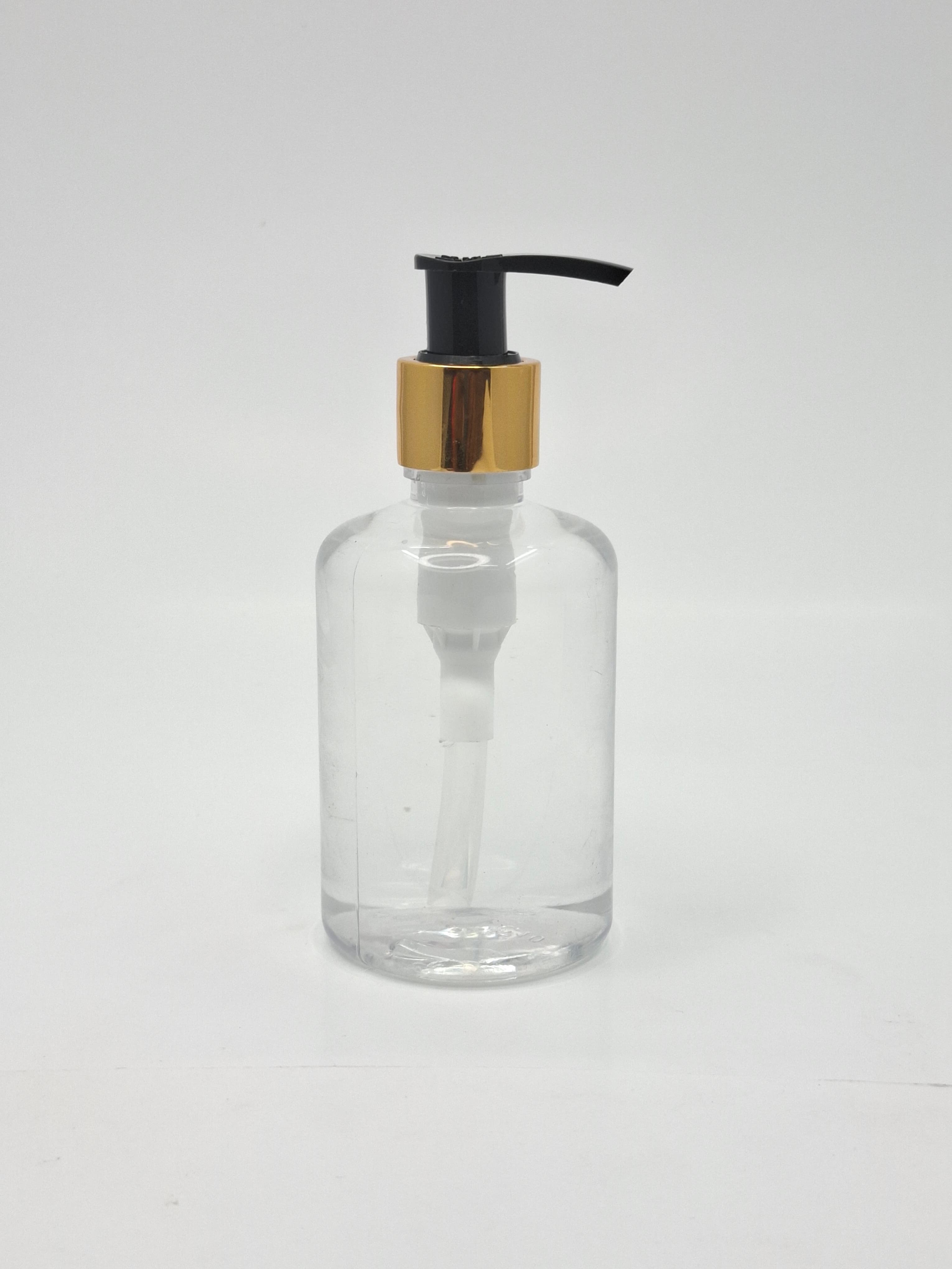 Main image of 200ml Short Bottle - Gold / Black Pump