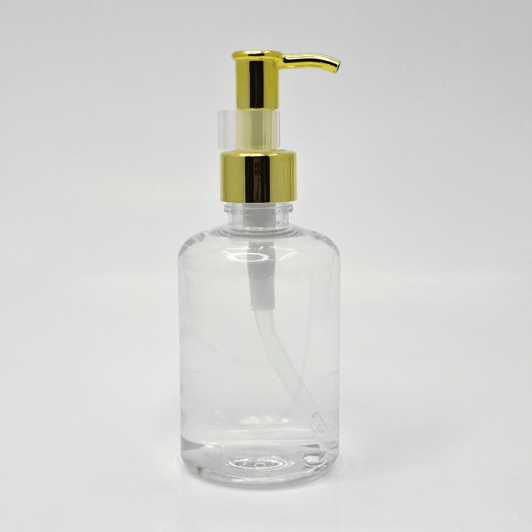 Main image of 200ml Short Bottle - Gold Long Neck Pump