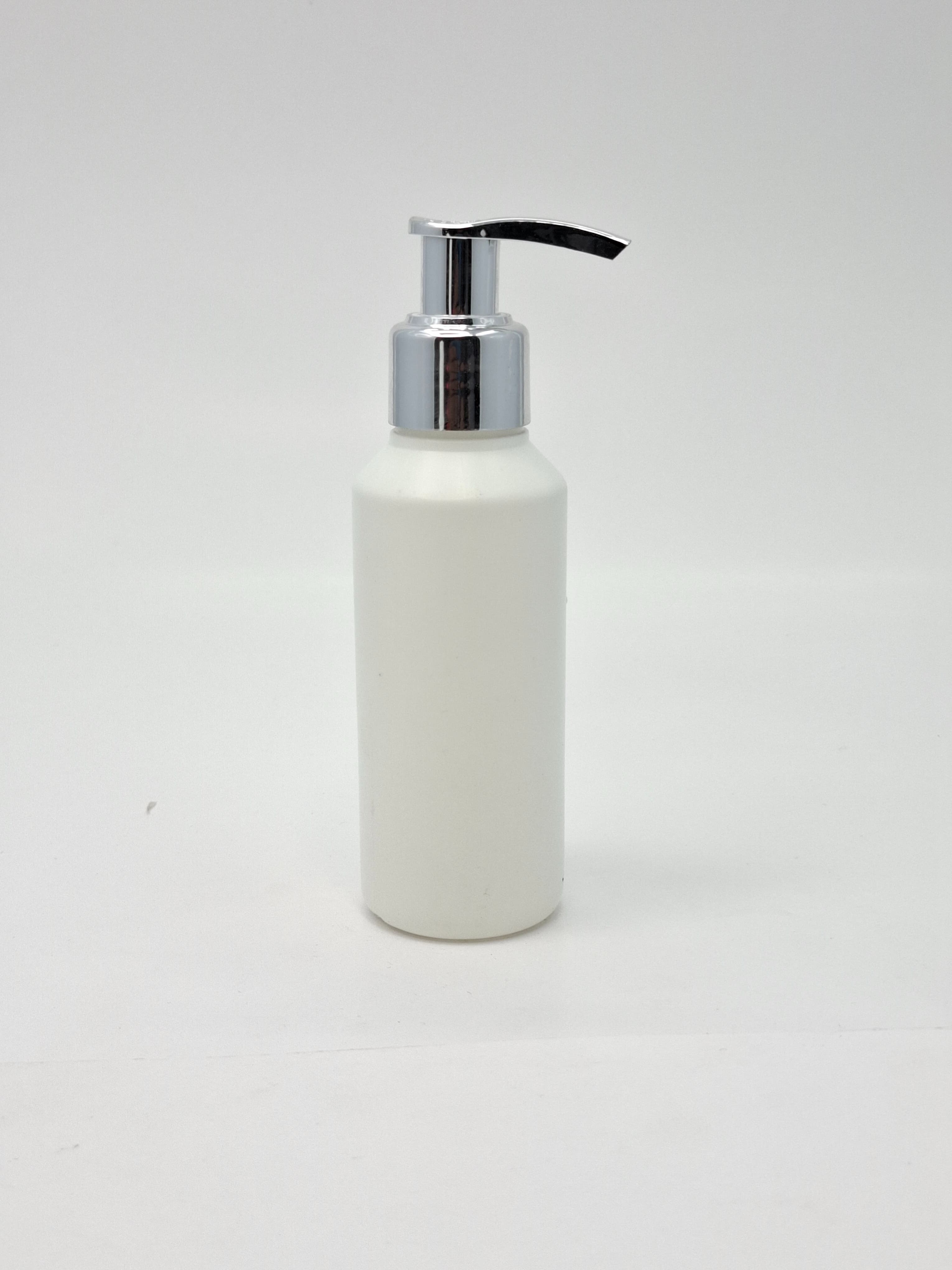 Main image of HDPE White Bottle - Silver Pumps
