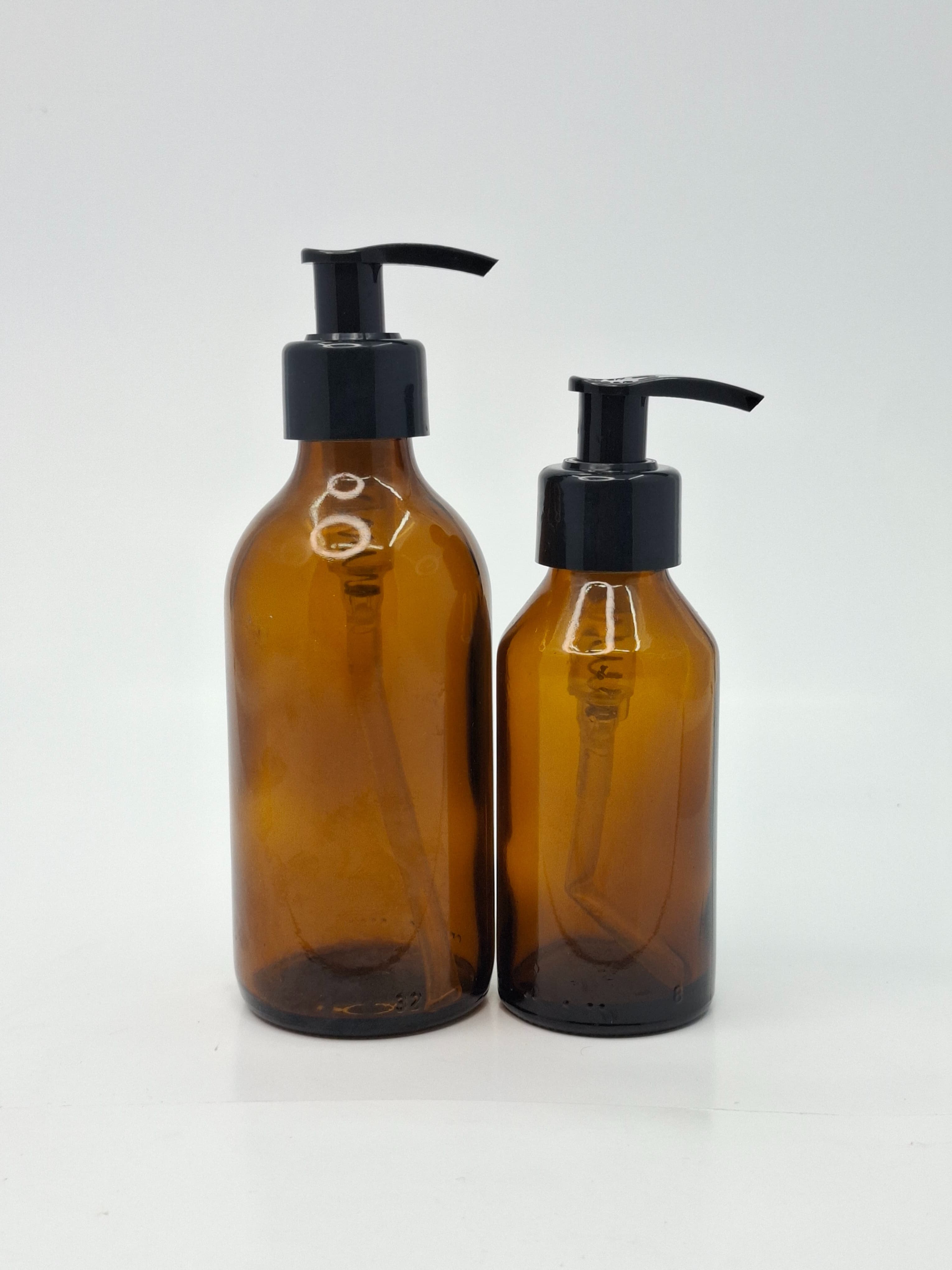 Main image of Amber Glass Bottle - Black Pump