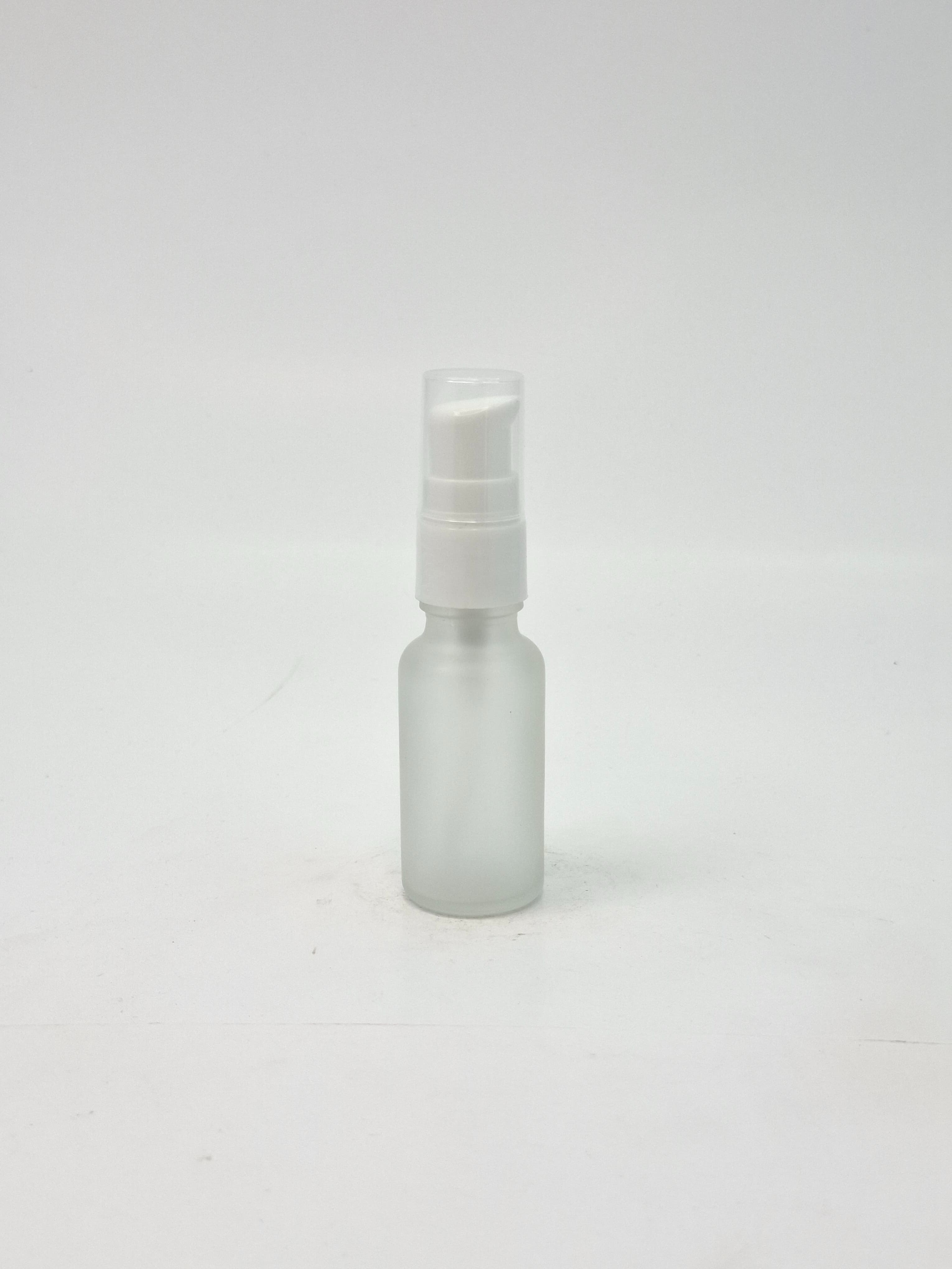 Main image of 20ml Frosted Serum Bottle - White Pump