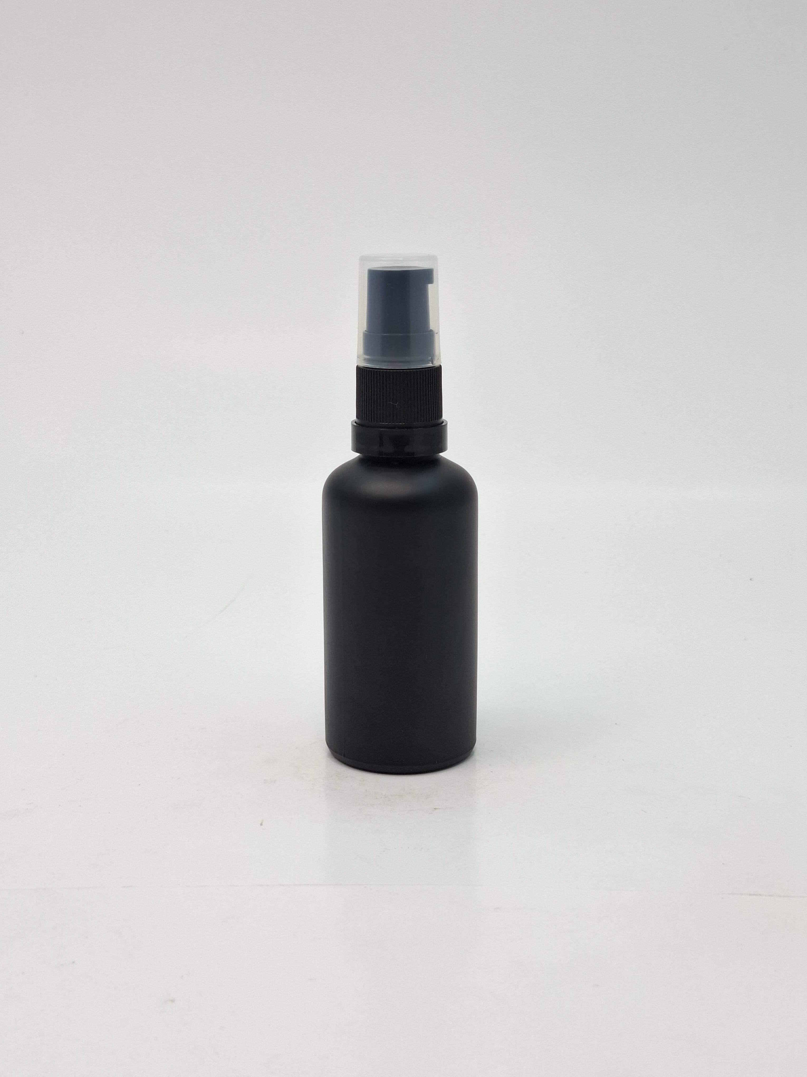 Main image of 50ml Frosted Glass Bottle - Black Pump