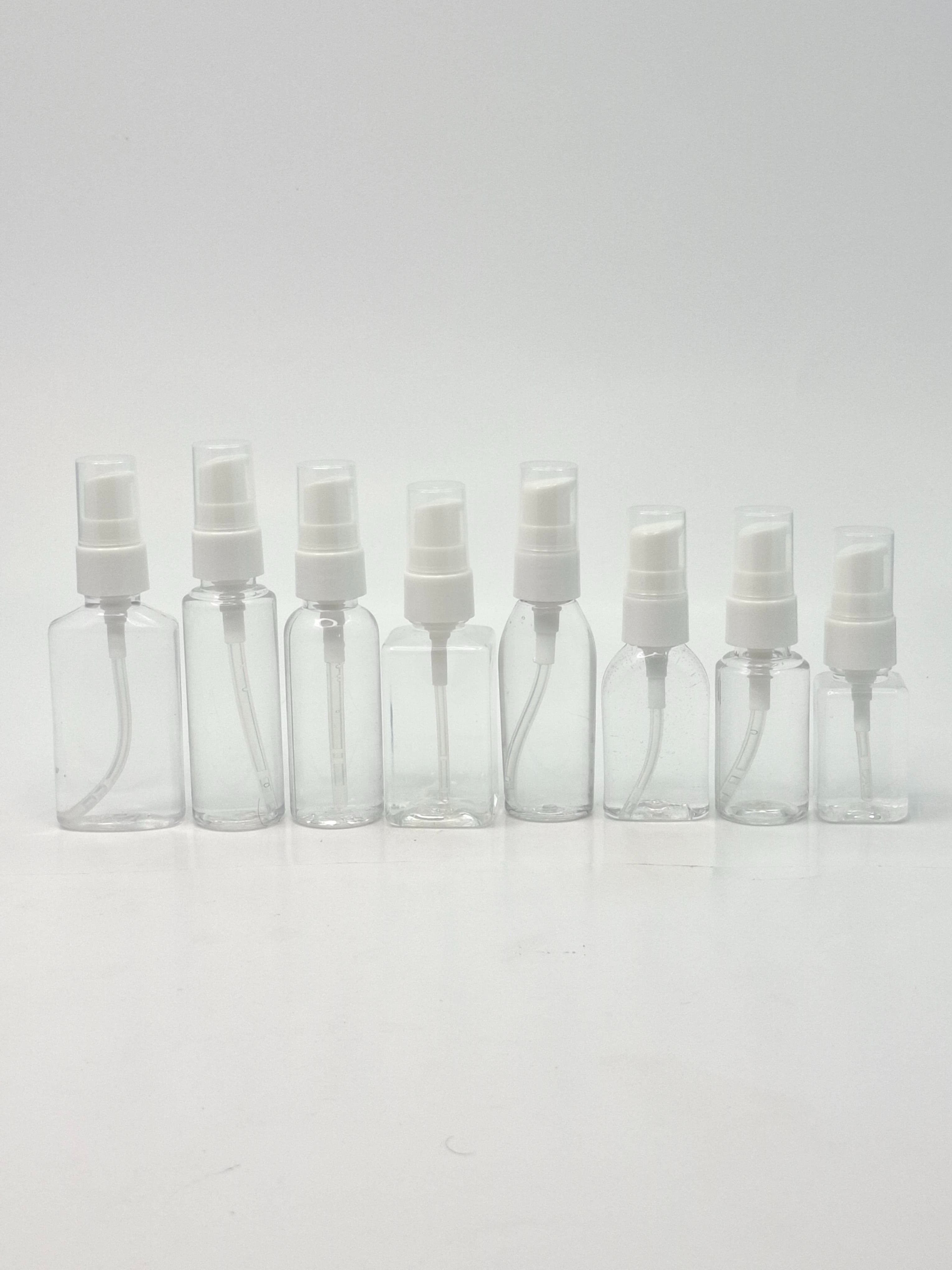 Main image of 30ml-50ml Clear Bottle - Cream Pump White