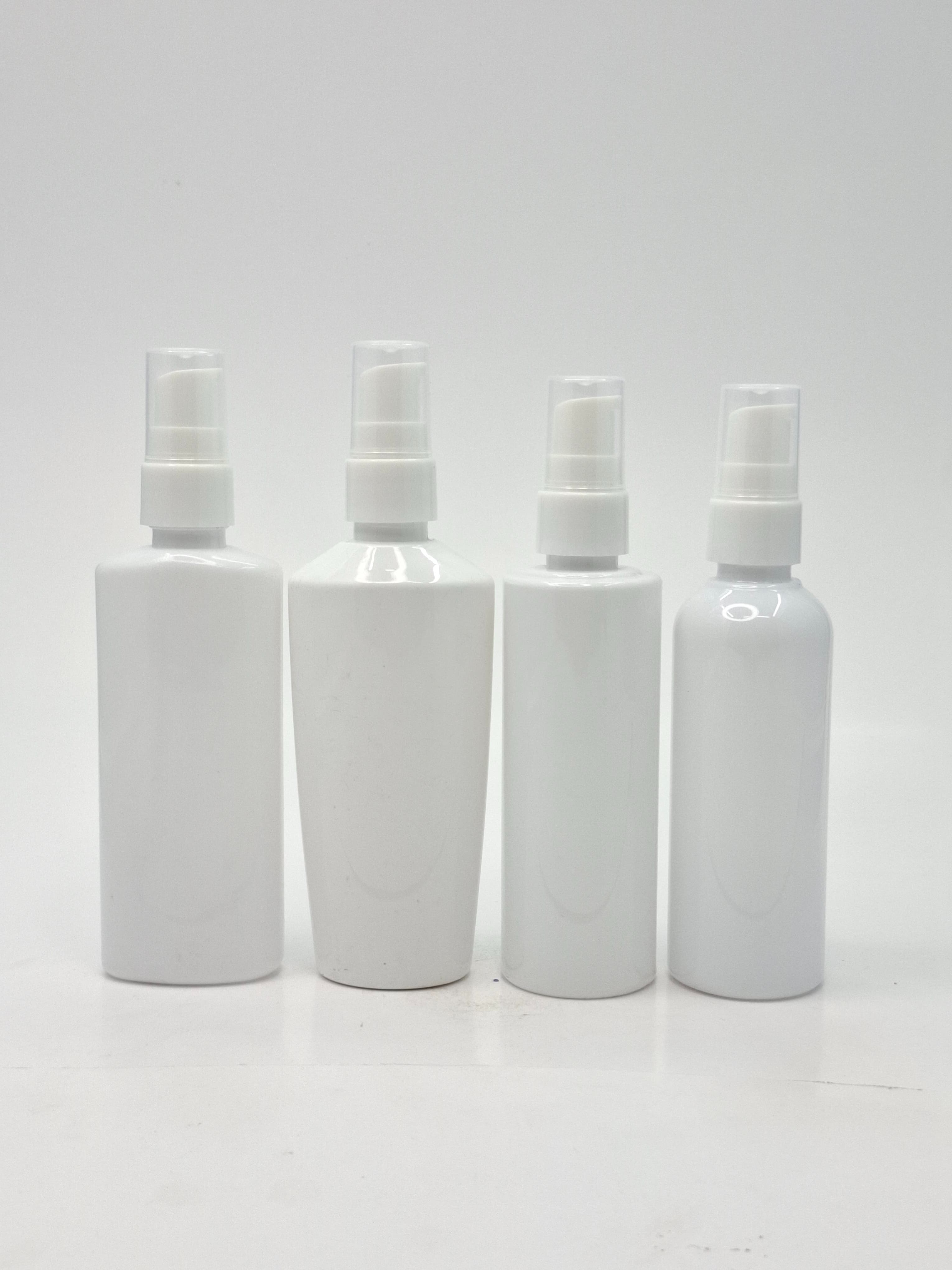 Main image of 100ml Milk White Bottle - Cream Pump White