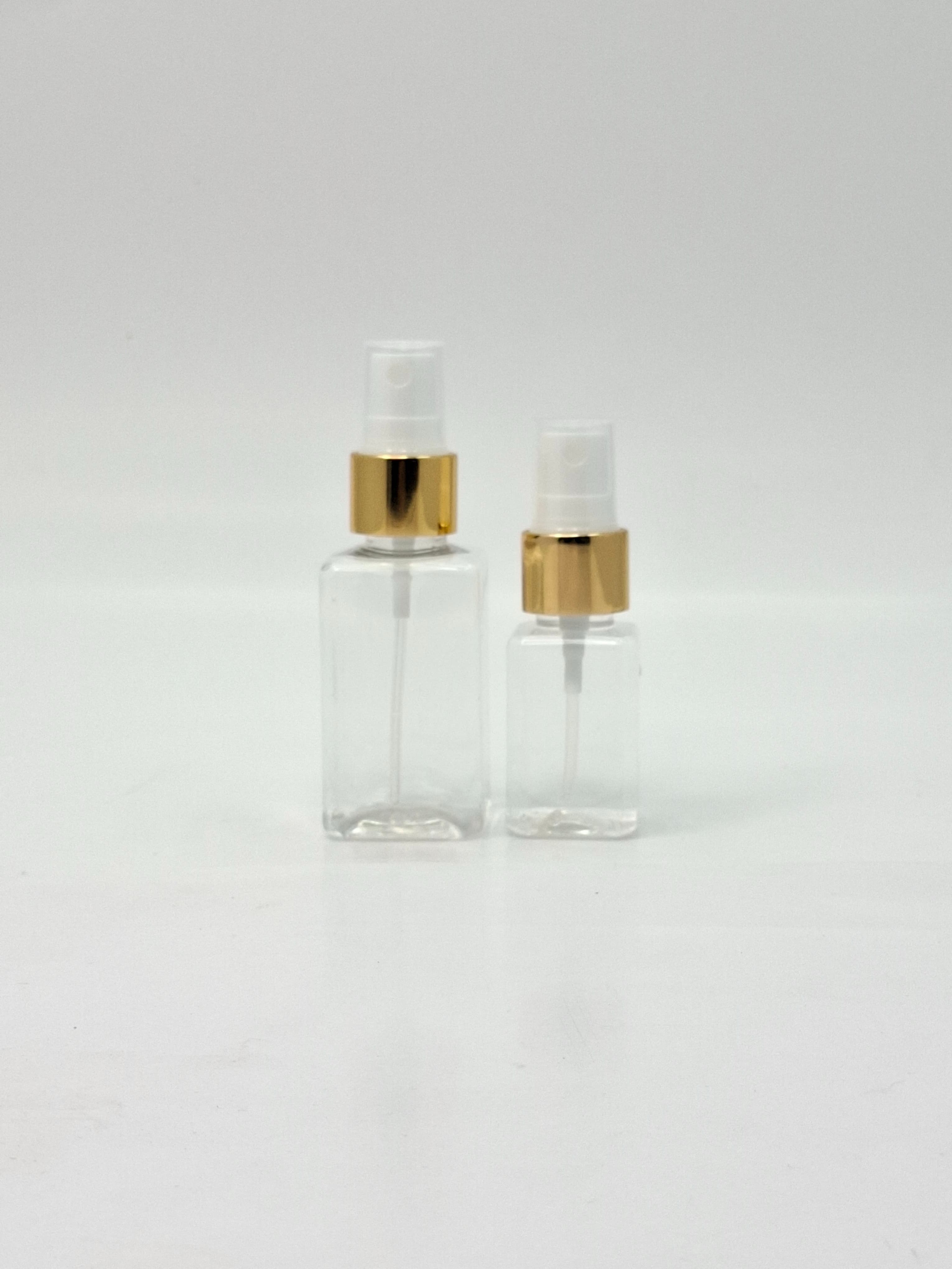 Main image of 30ml-50ml Square Bottle - Gold Spray