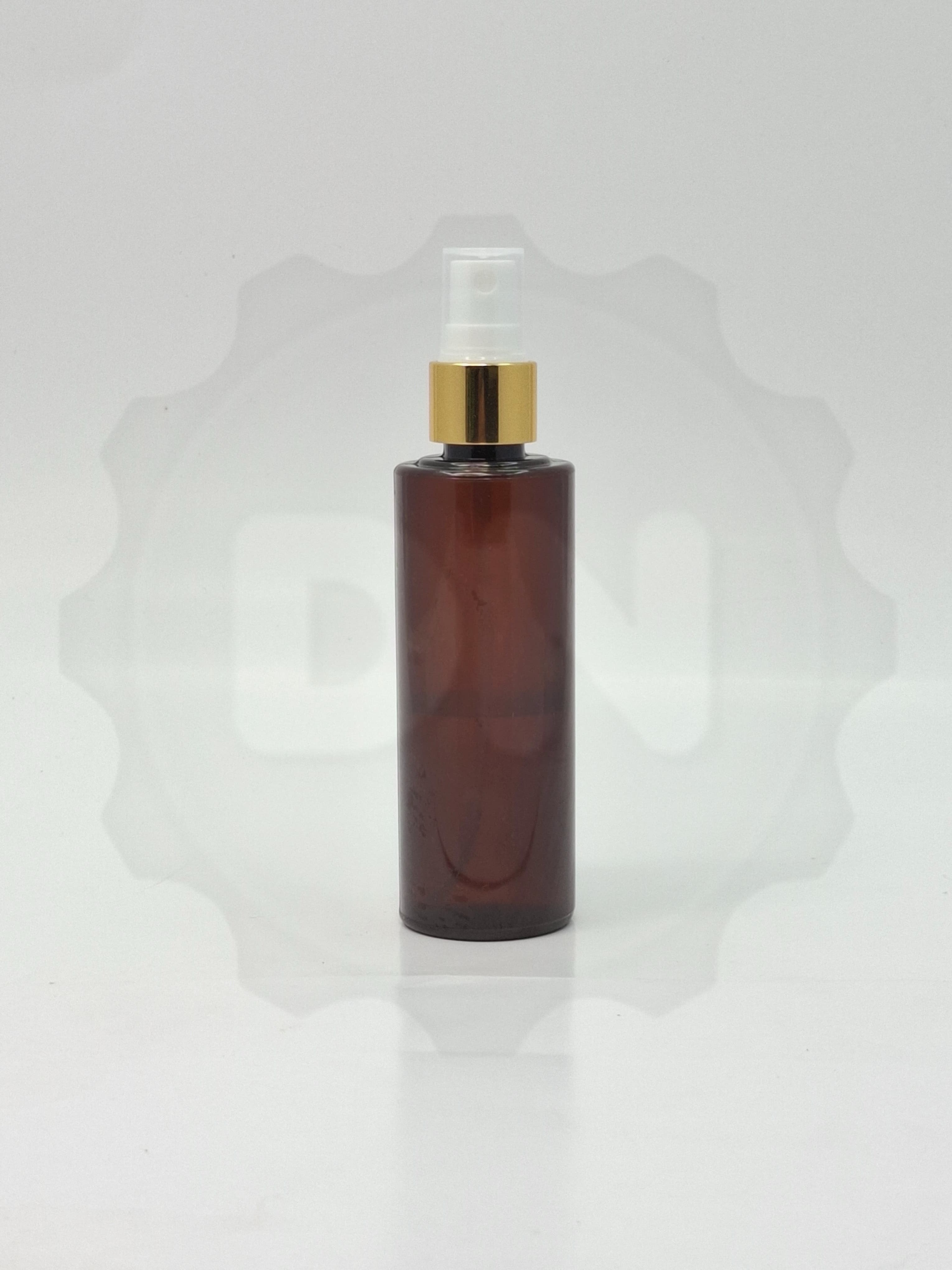 Main image of 100ml Round Bottle Amber - Gold Spray 