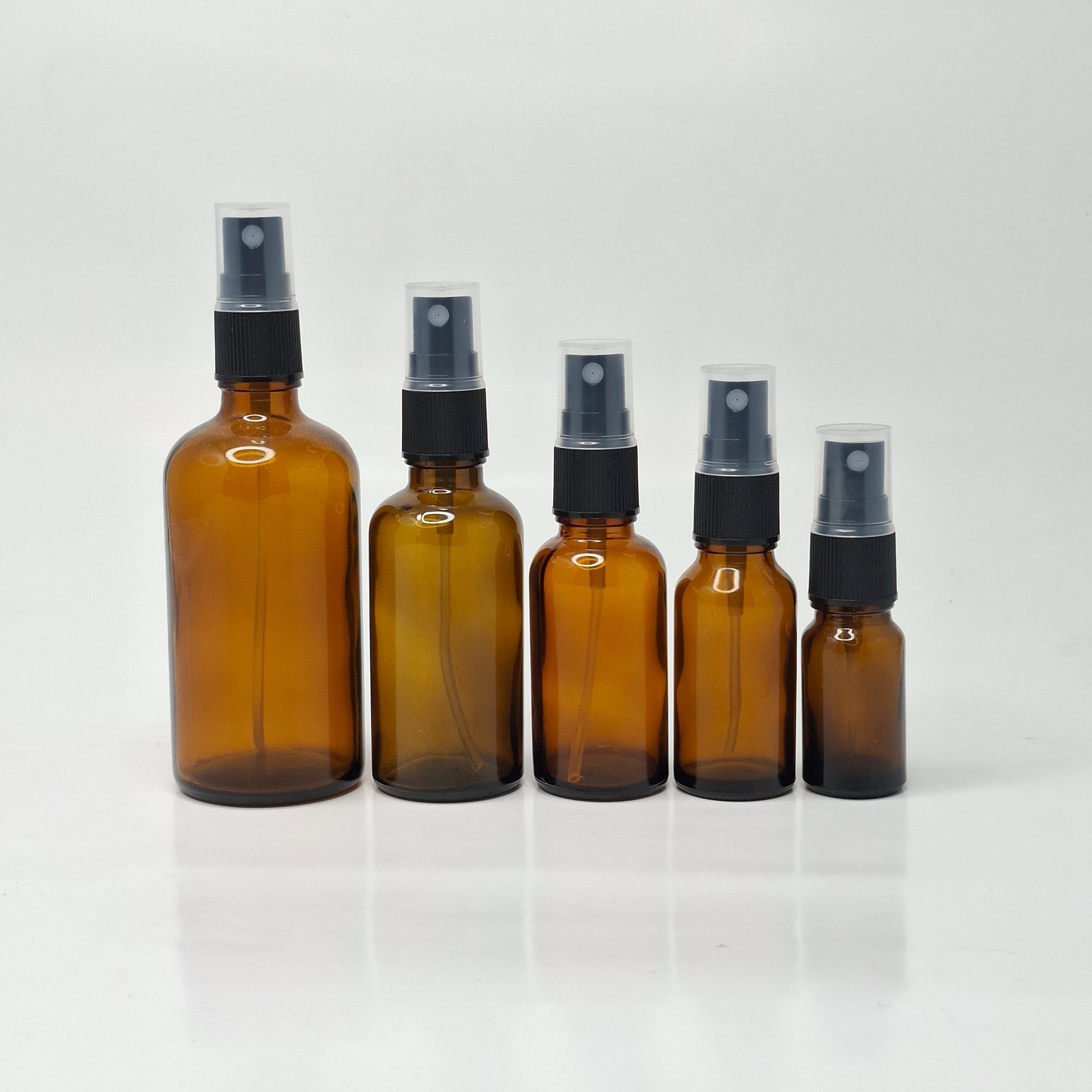 Main image of Amber Glass Bottle - Mist Spray Black 