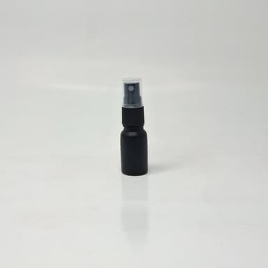 10ml Black Glass Bottle - Black Spray