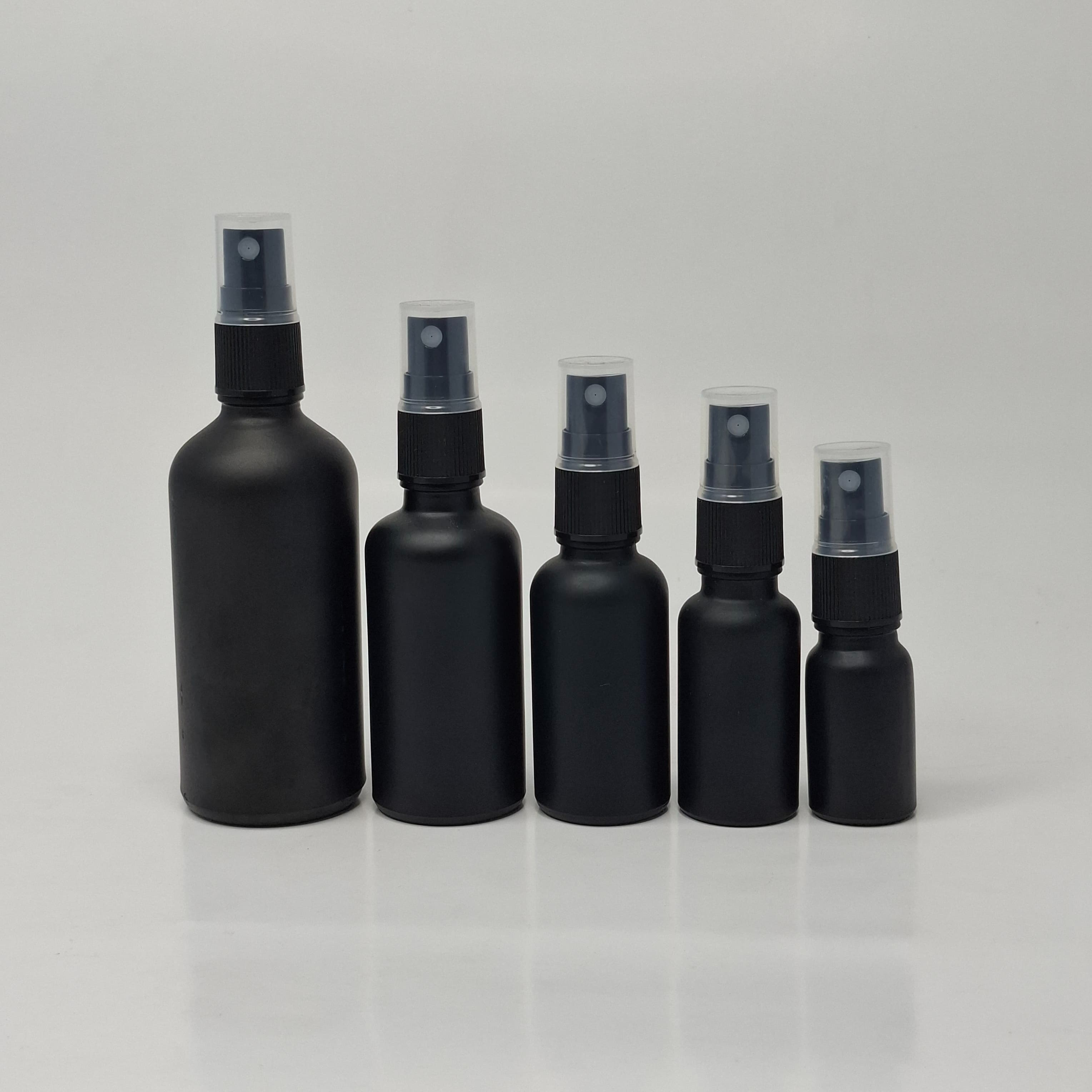 Main image of Black Glass Bottle - Black Spray