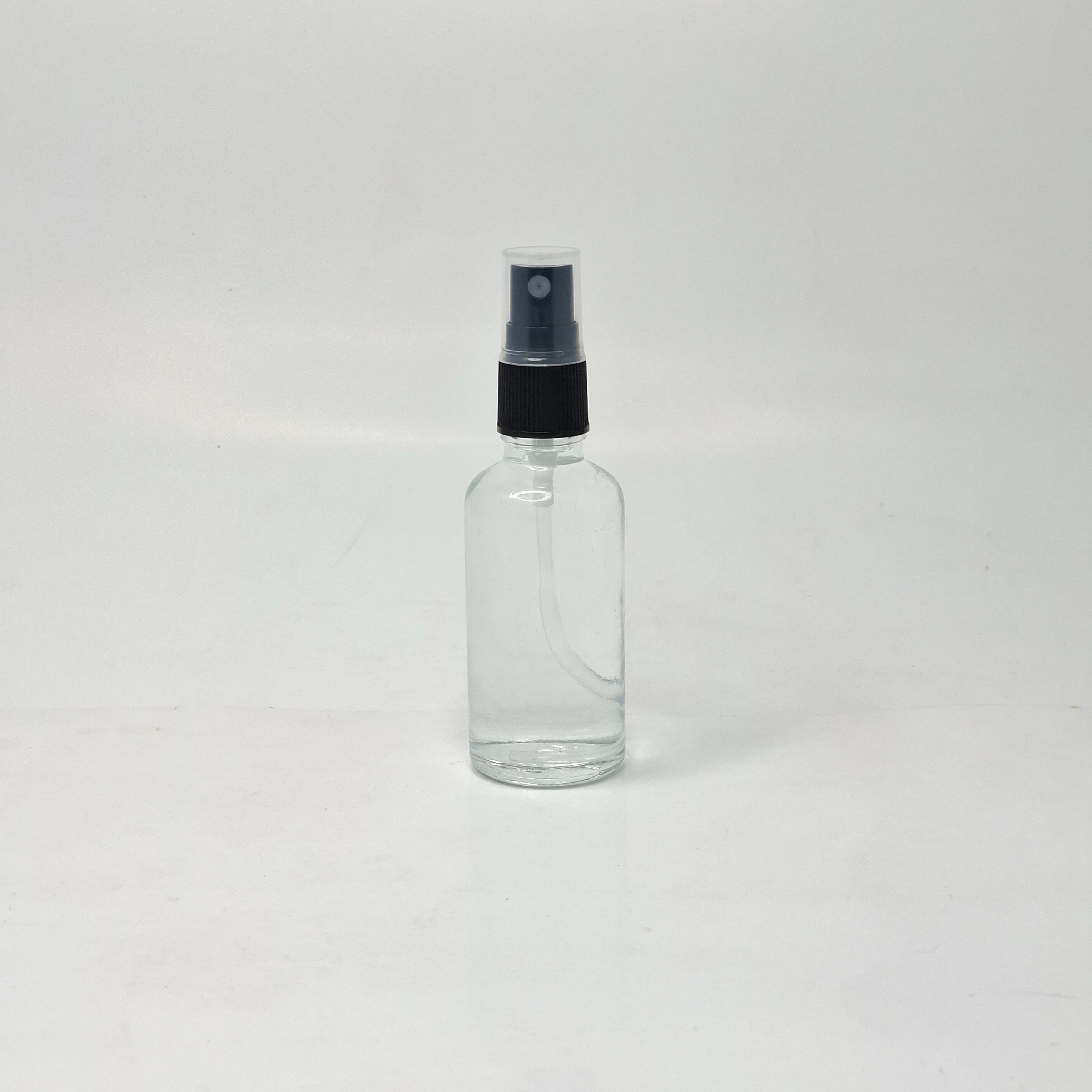 Main image of 50ml Clear Glass Bottle - Black Spray