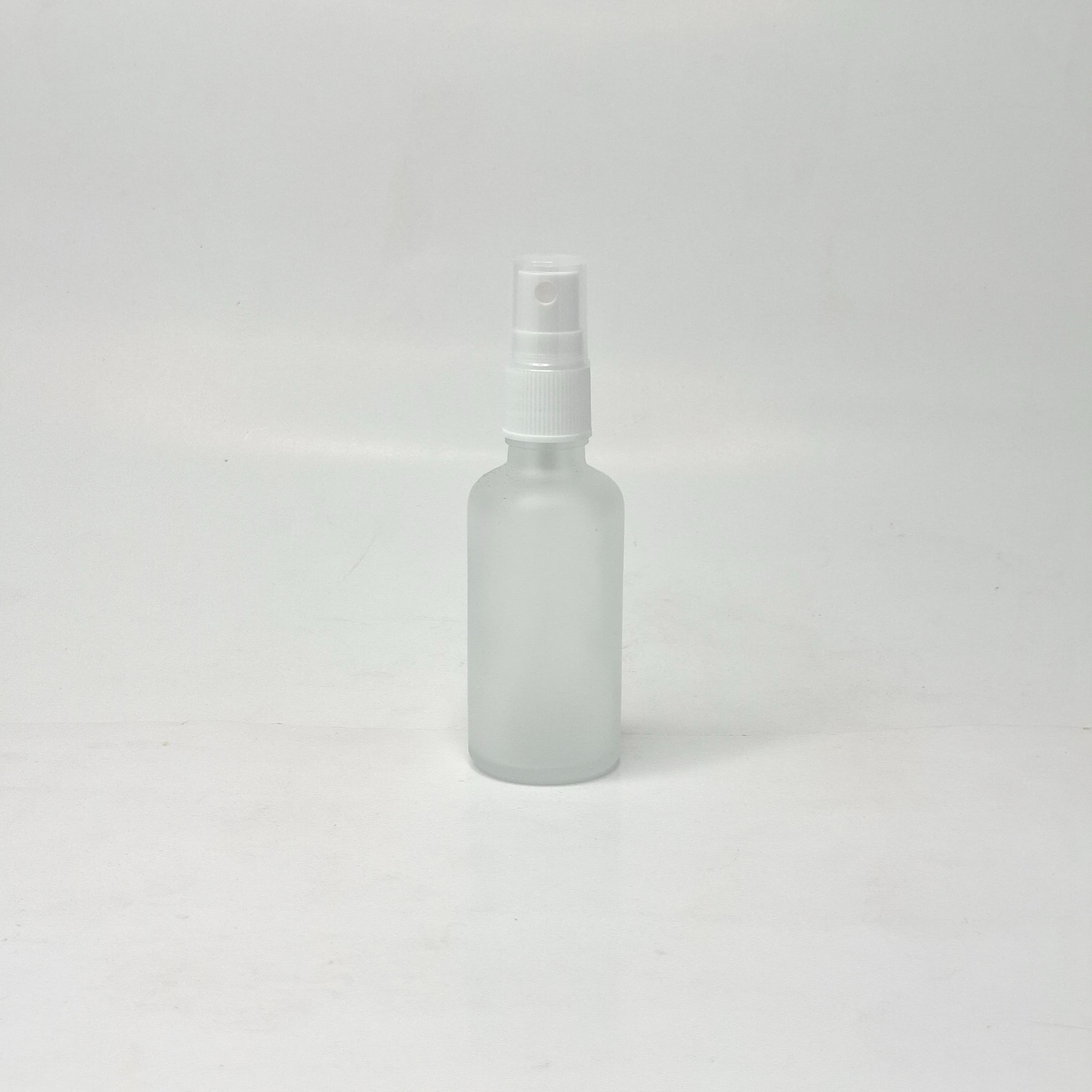Main image of 50ml Frosted Glass Bottle - White Spray