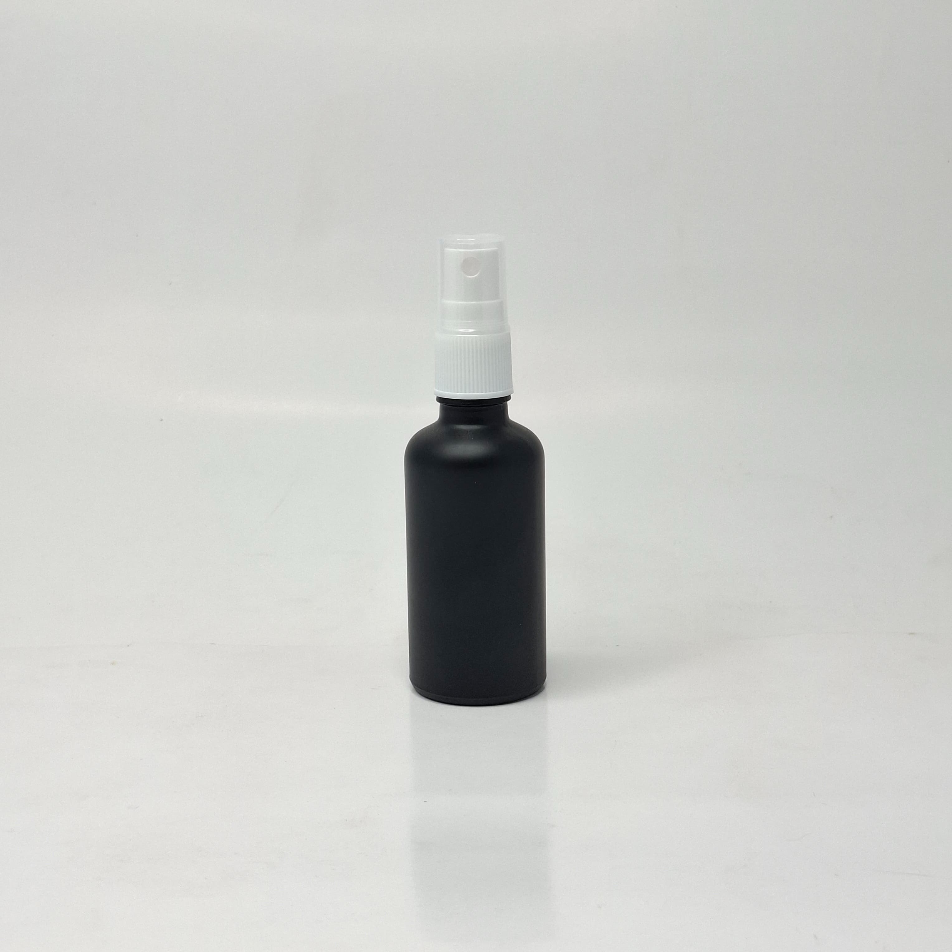Main image of 50ml Black Glass Bottle - White Spray