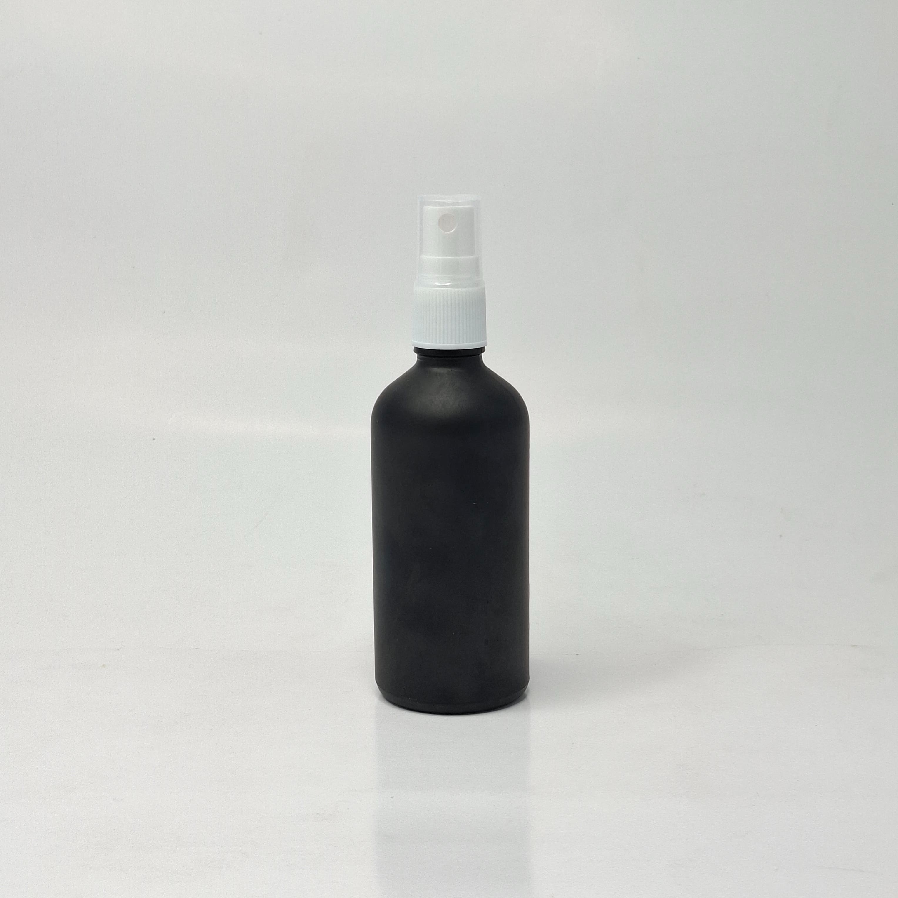 Main image of 100ml Black Glass Bottle - White Spray