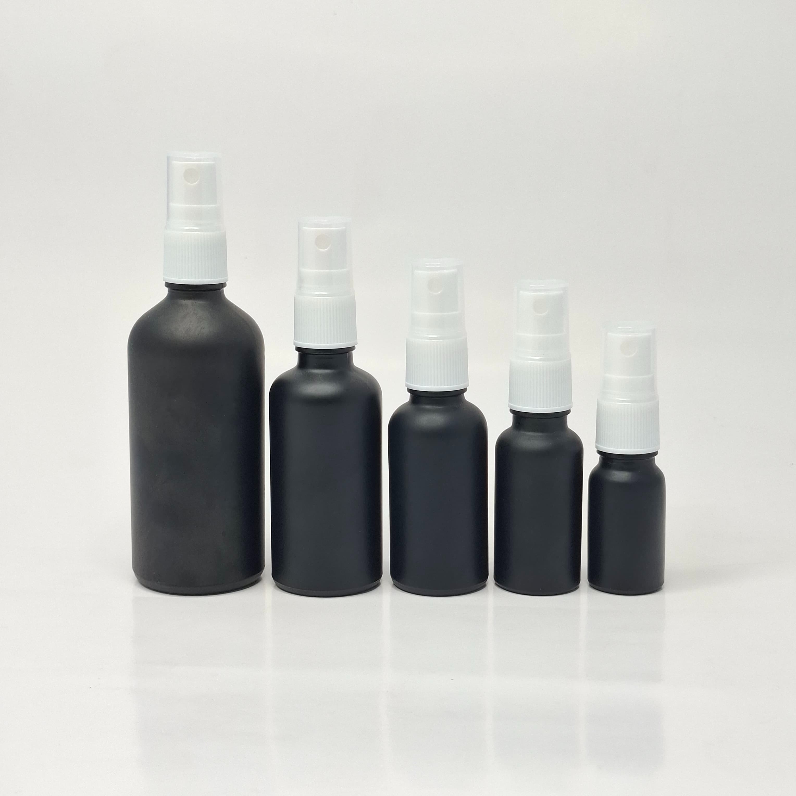 Thumbnail 2 of 10ml Black Glass Bottle - White Spray