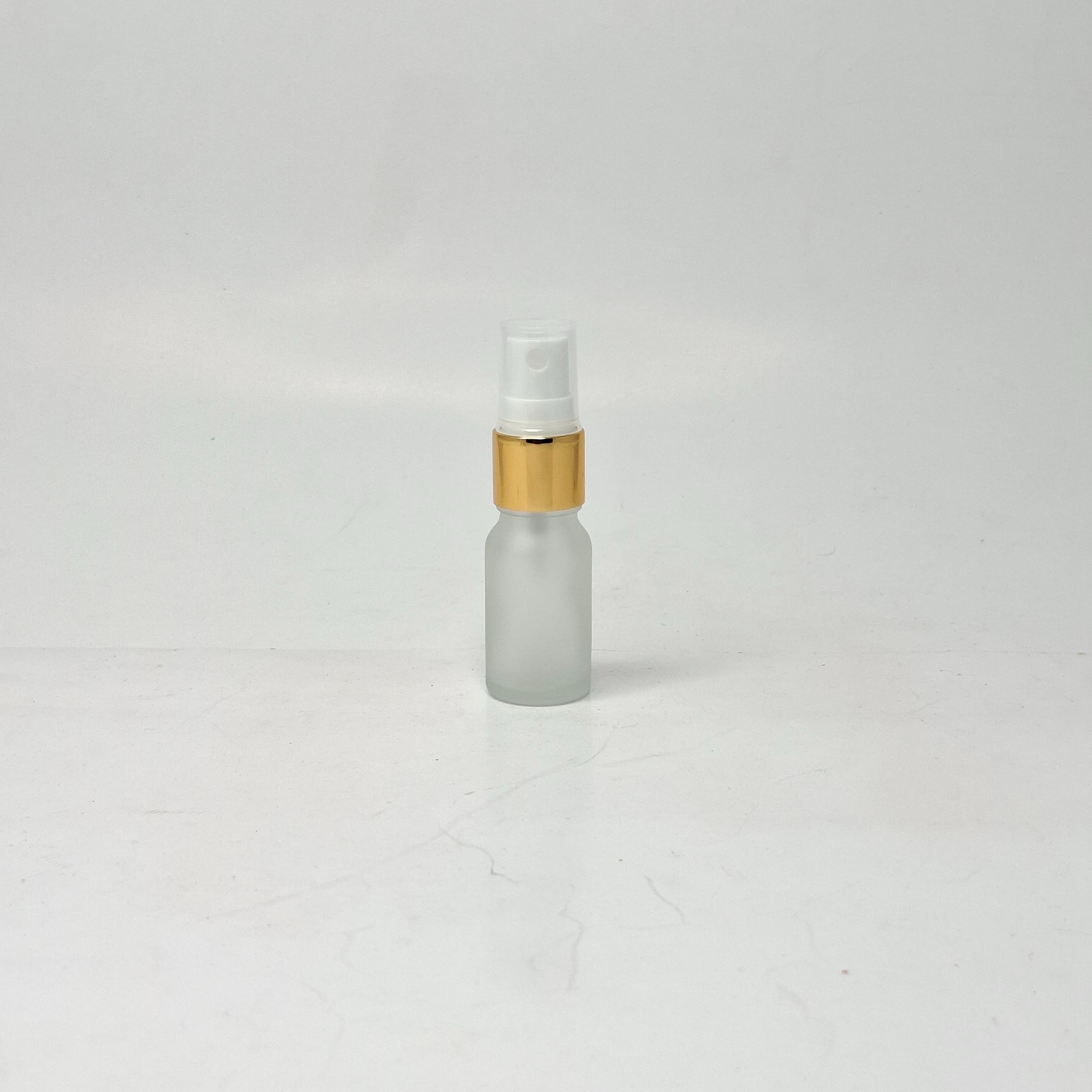 Main image of 10ml Frosted Glass Bottle - Gold Spray