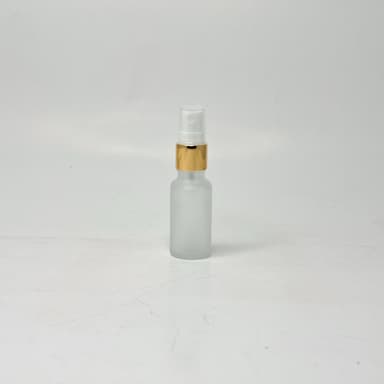 20ml  Frosted Glass Bottle - Gold Spray 