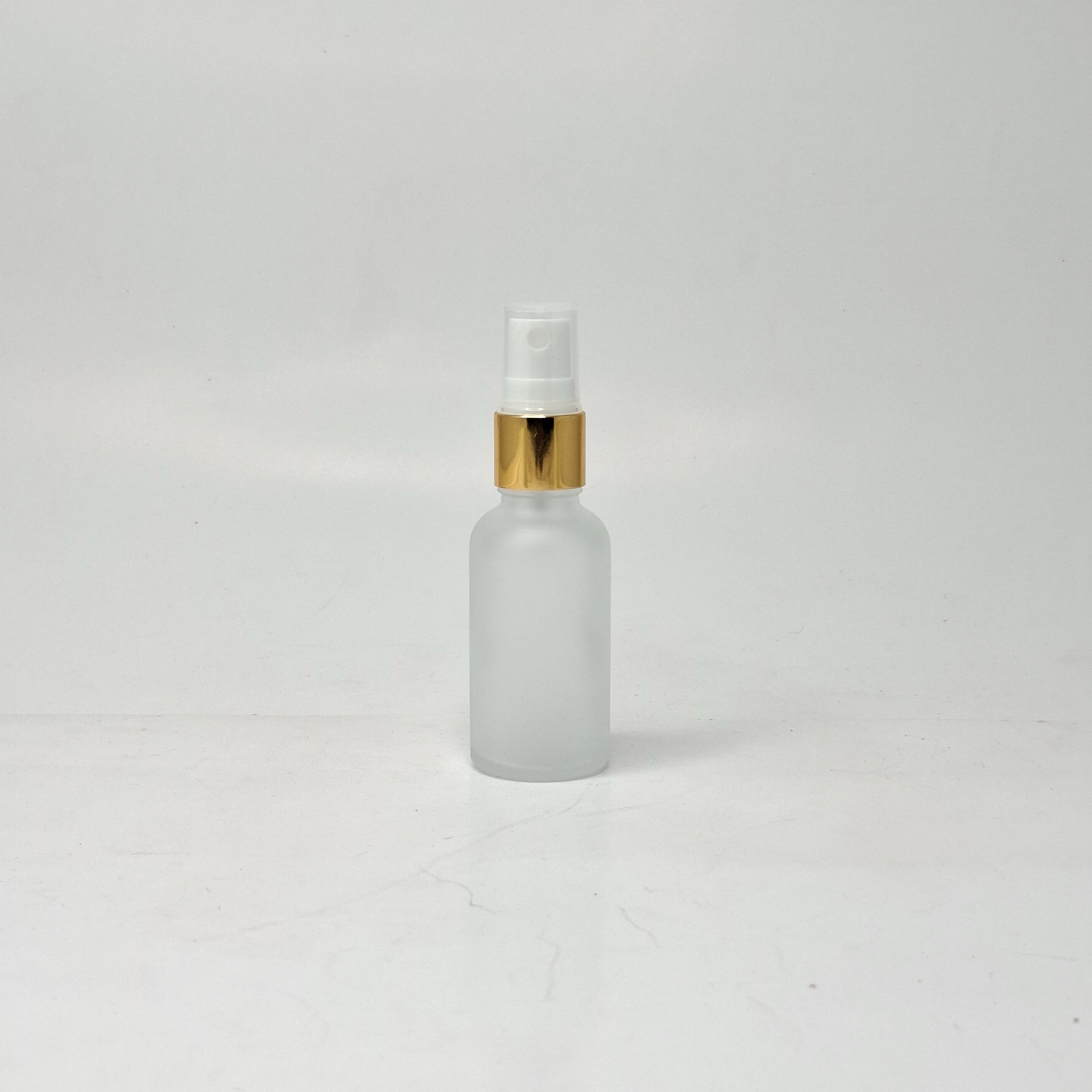 Main image of 30ml Frosted Glass Bottle - Gold Spray 