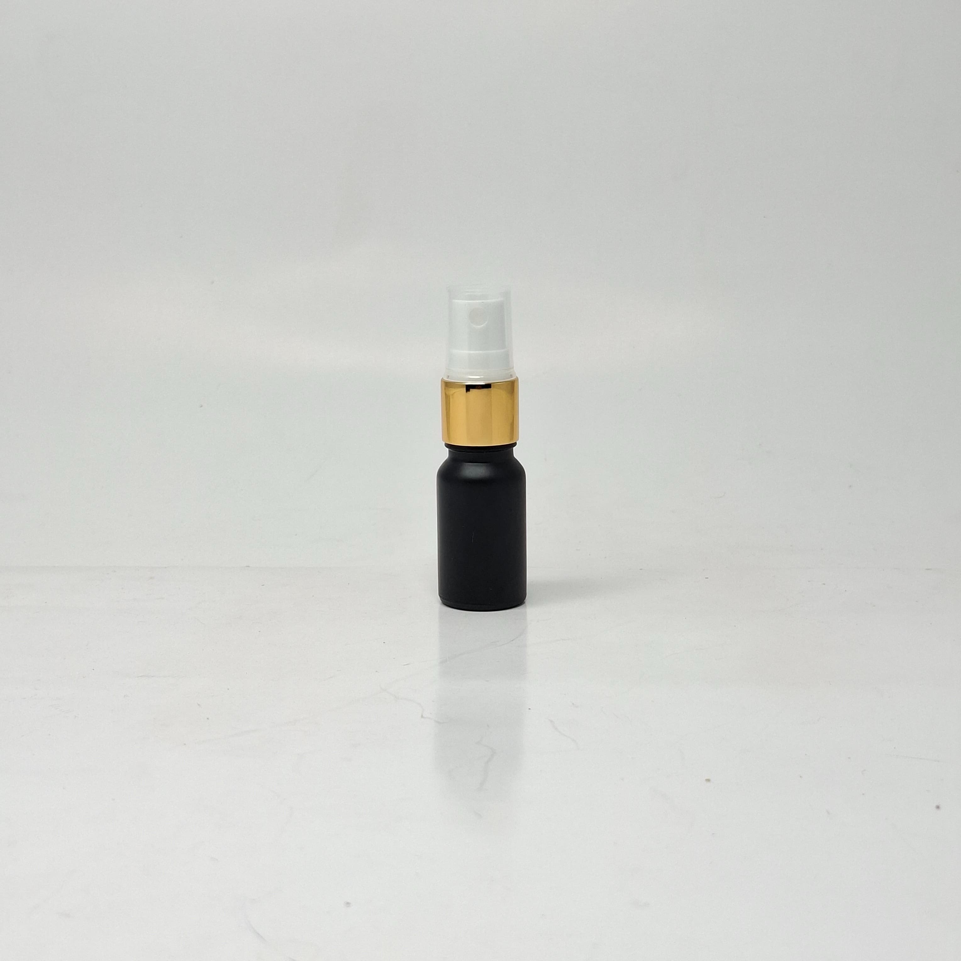 Main image of 10ml Black Glass Bottle - Gold Spray