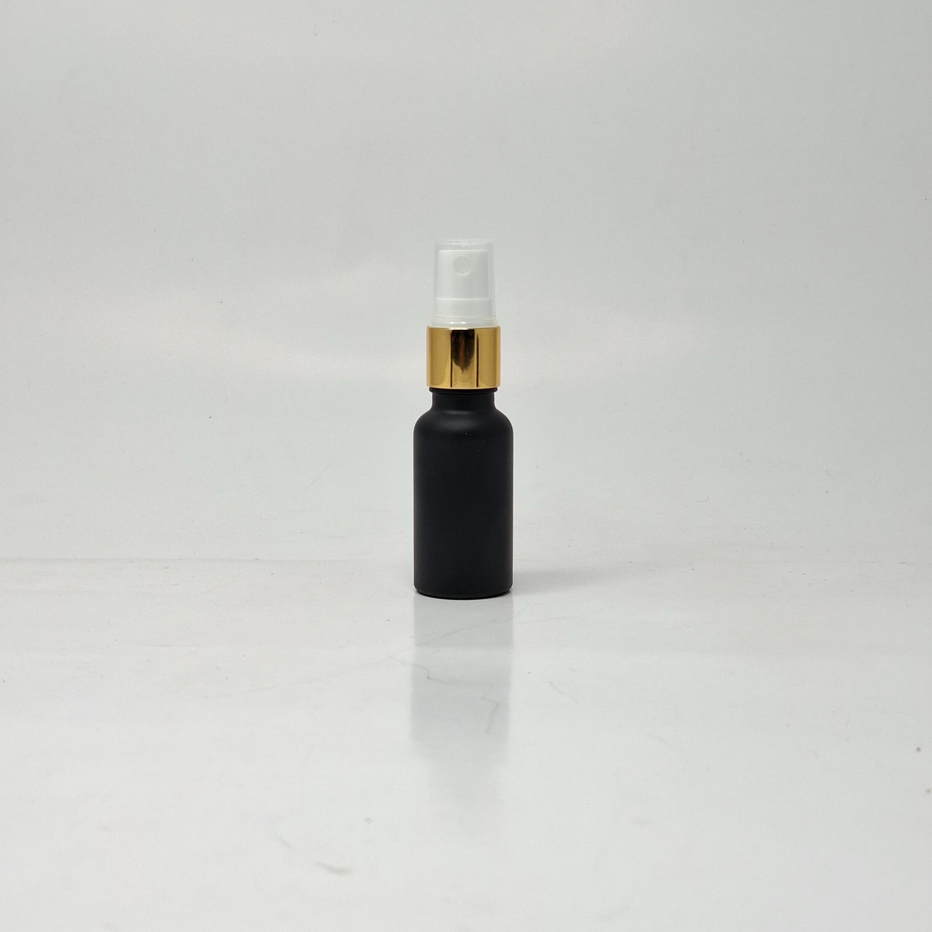 Main image of 20ml Black Glass Bottle -  Gold Spray