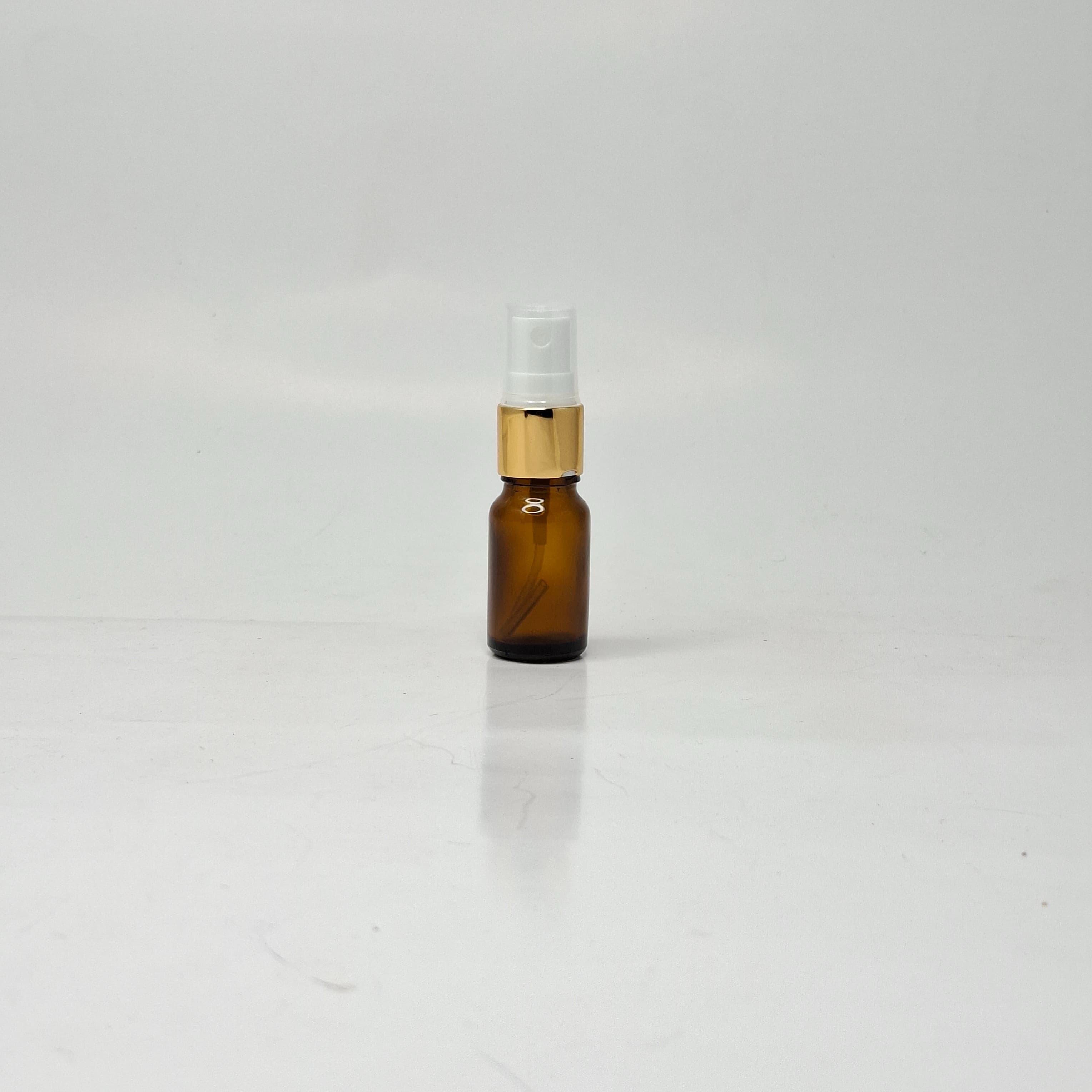 Main image of 10ml Amber Glass Bottle - Gold Spray