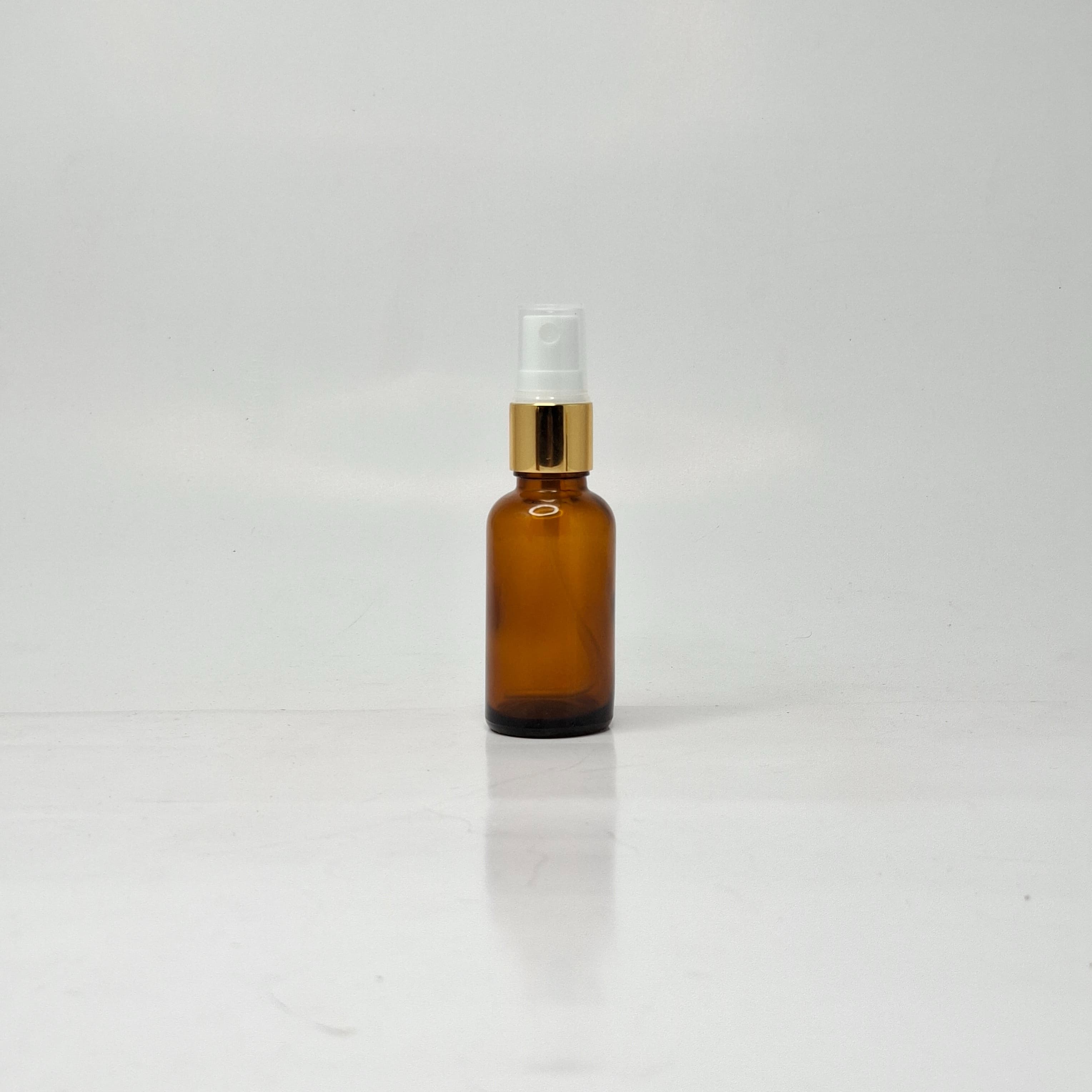 Main image of 30ml Amber Glass Bottle - Gold Spray 