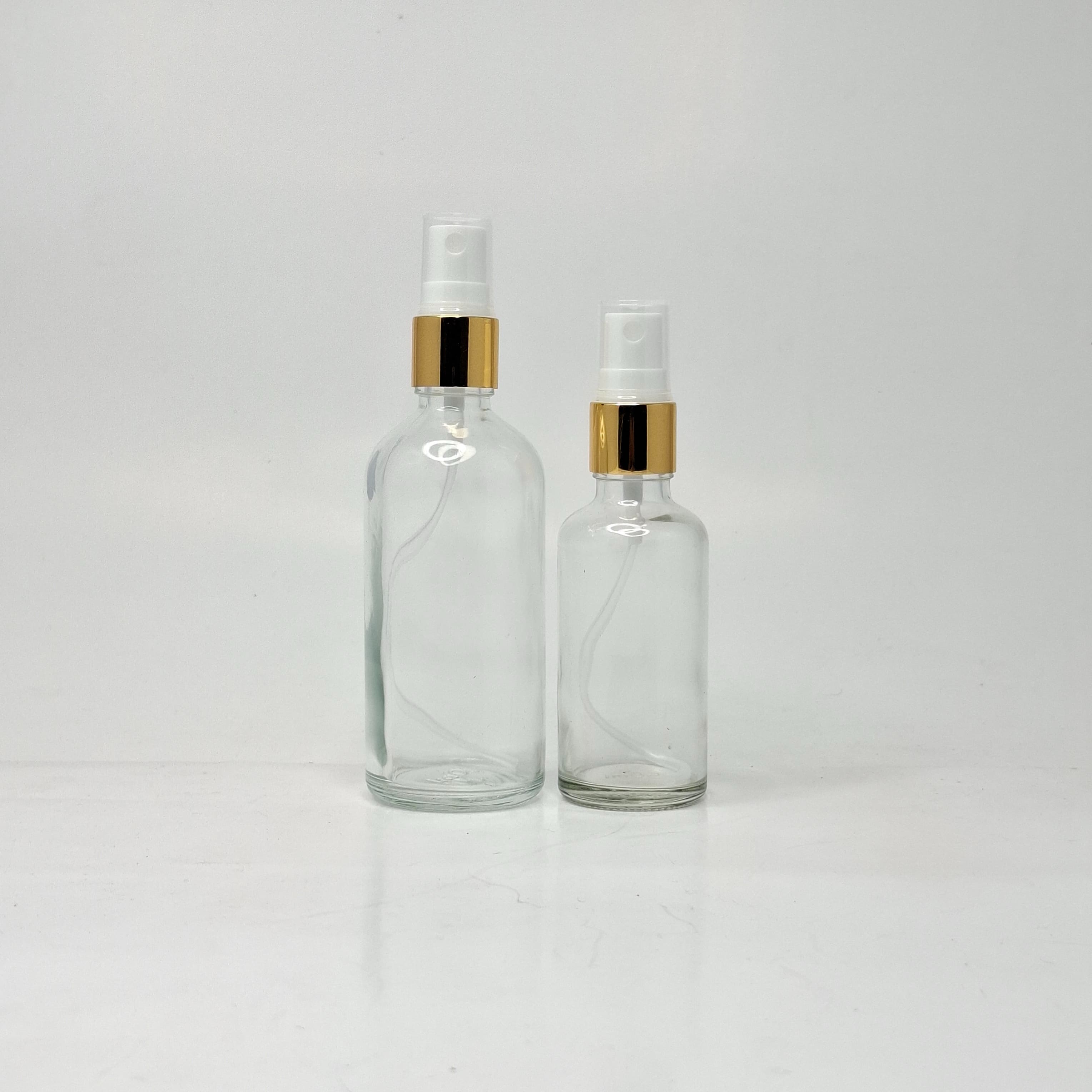 Thumbnail 2 of 100ml Clear Glass Bottle - Gold Spray