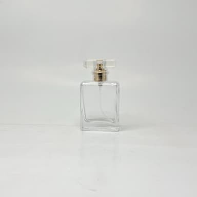 50ml SQ Glass Perfume Bottle - Gold spray