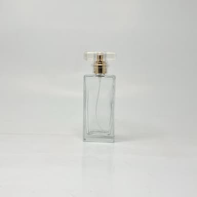 50ml SQ Glass Perfume Bottle - Gold spray 