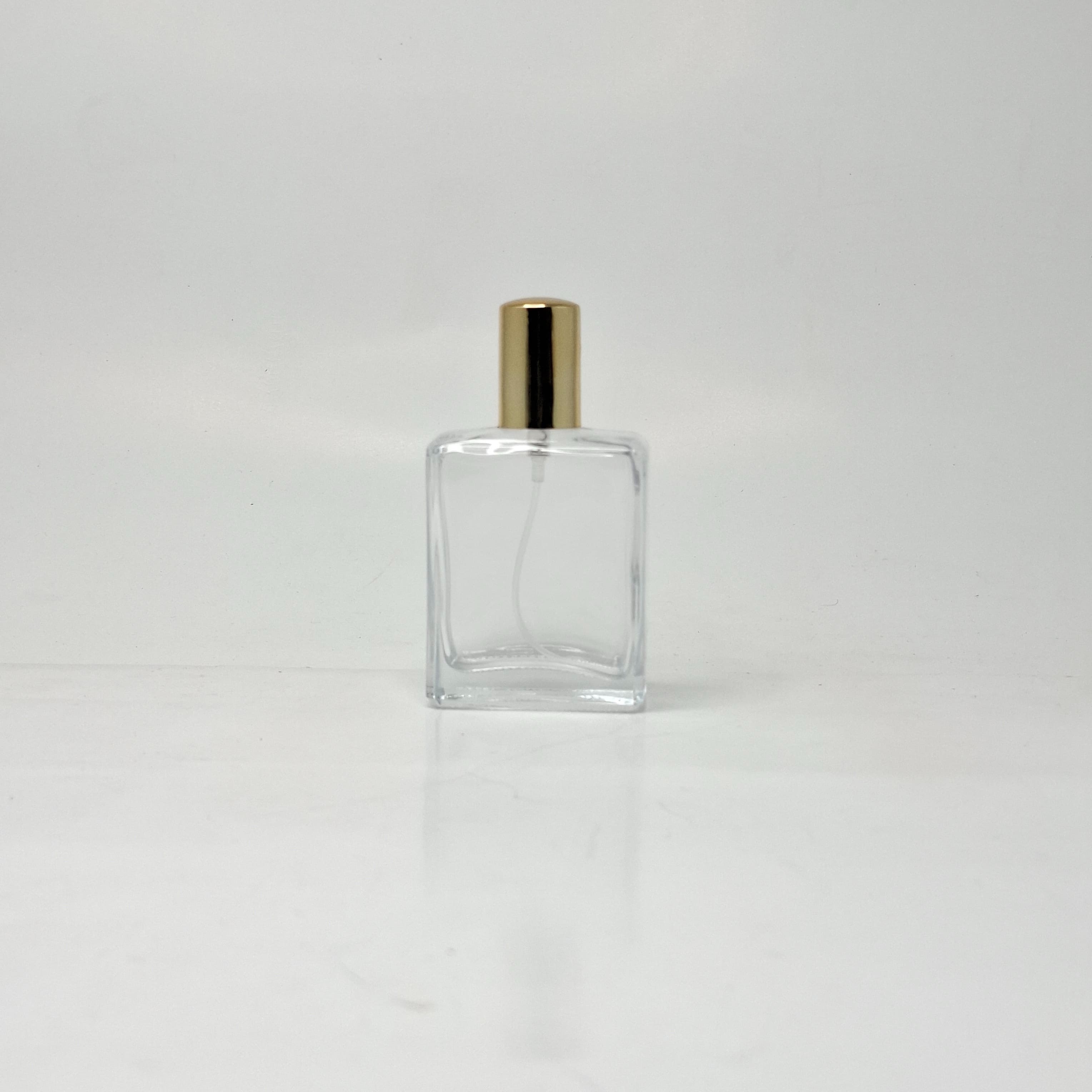 Main image of 50ml SQ Glass Perfume Bottle - Gold Spray
