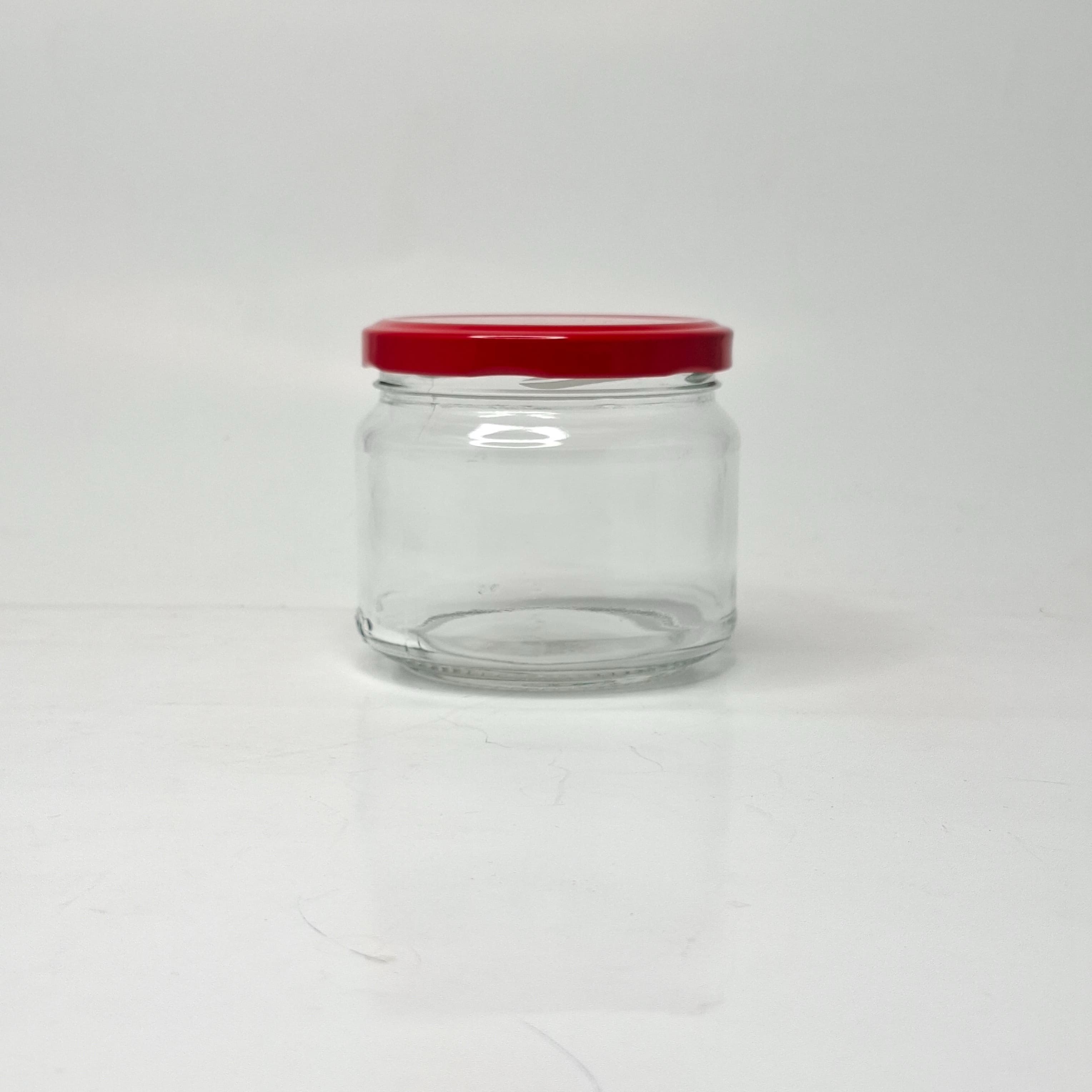 Main image of 300ml Glass Jar - Red Lid