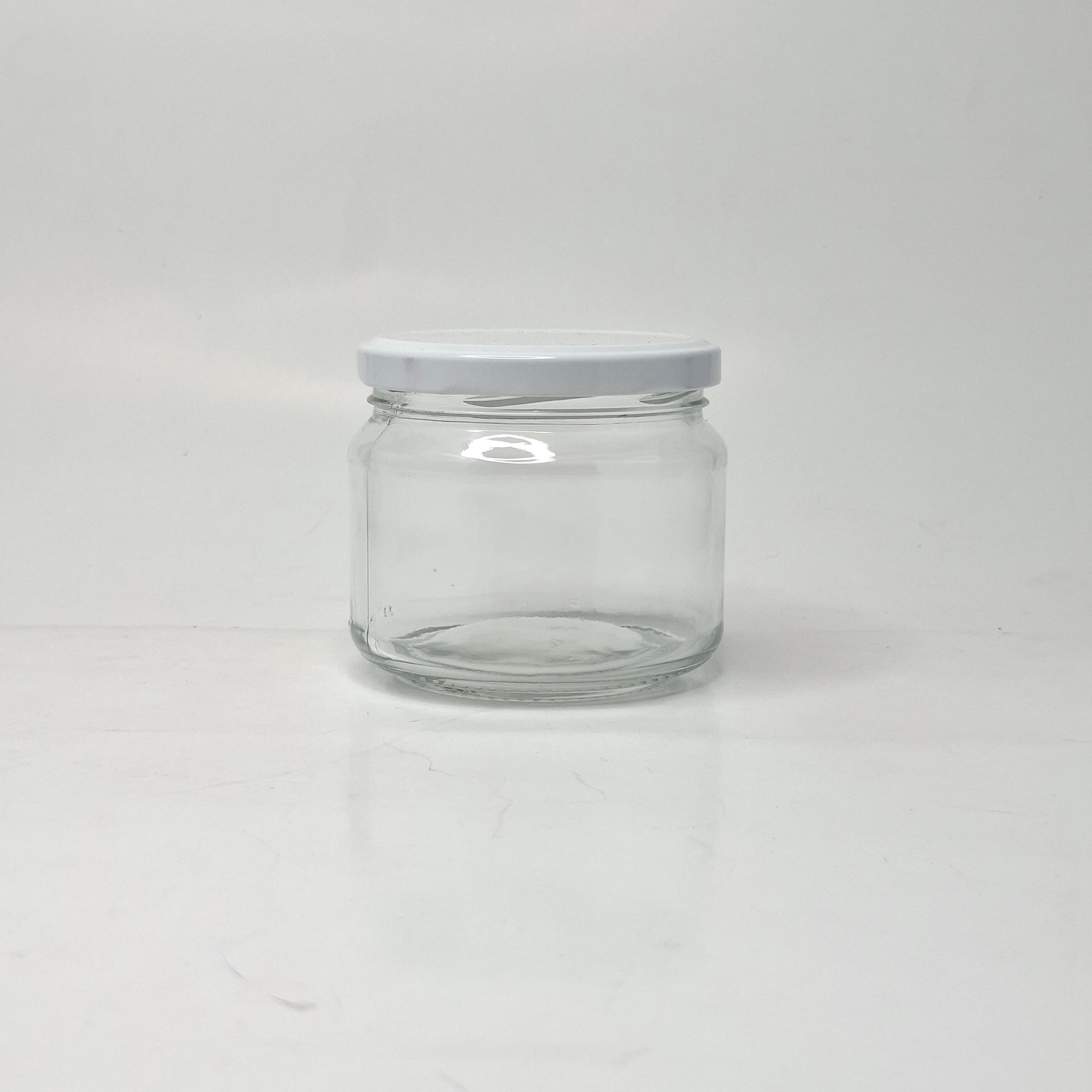 Main image of 300ml Glass Jar - White Lid