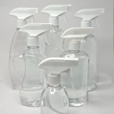 200ml - 300ml Clear Bottles - Trigger Sprayer 