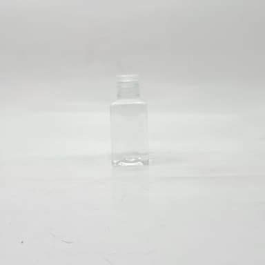 50ml SQ Bottle Clear - Flip Top Lid Clear