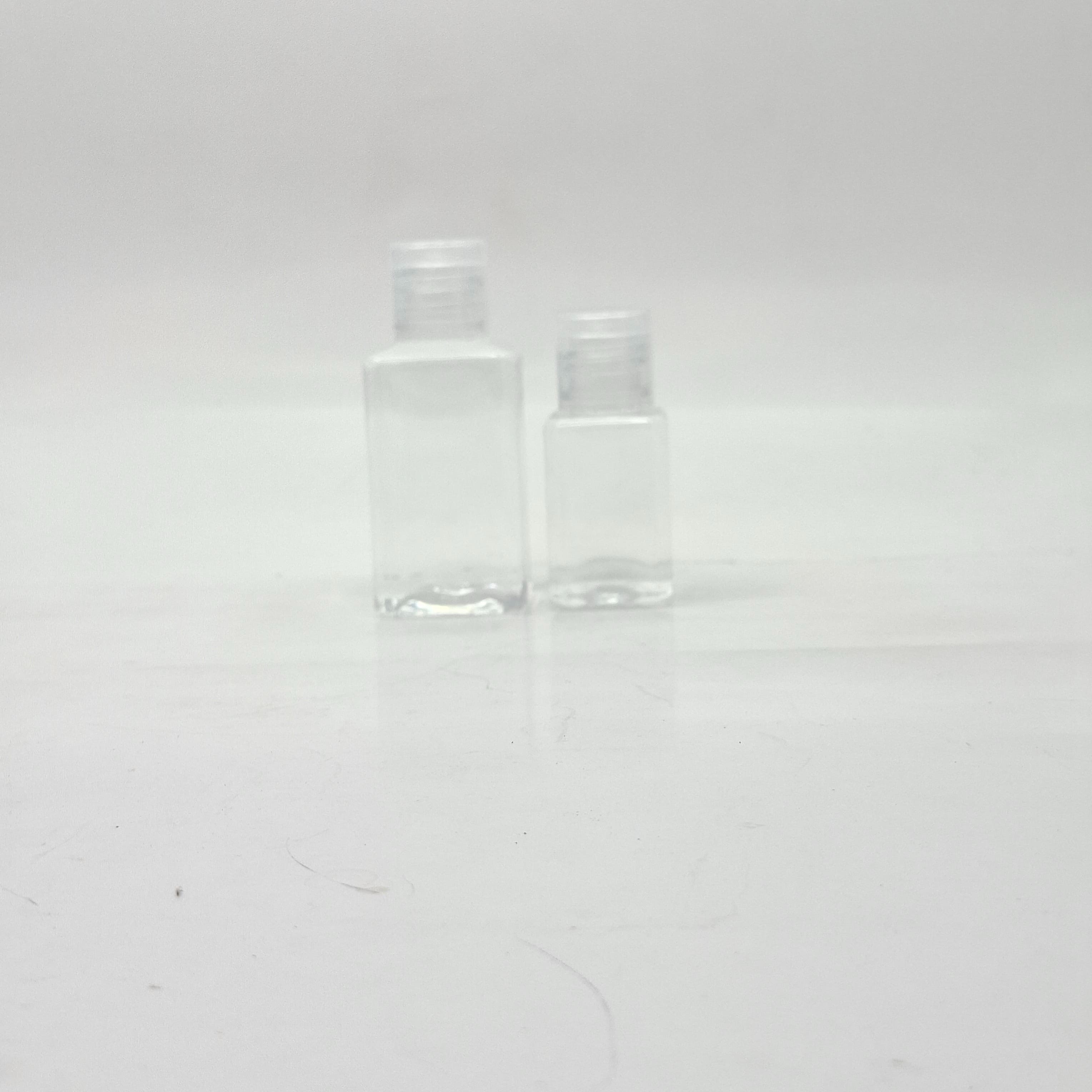 Main image of 30ml-50ml Square Bottle - Flip Top Lid  Clear